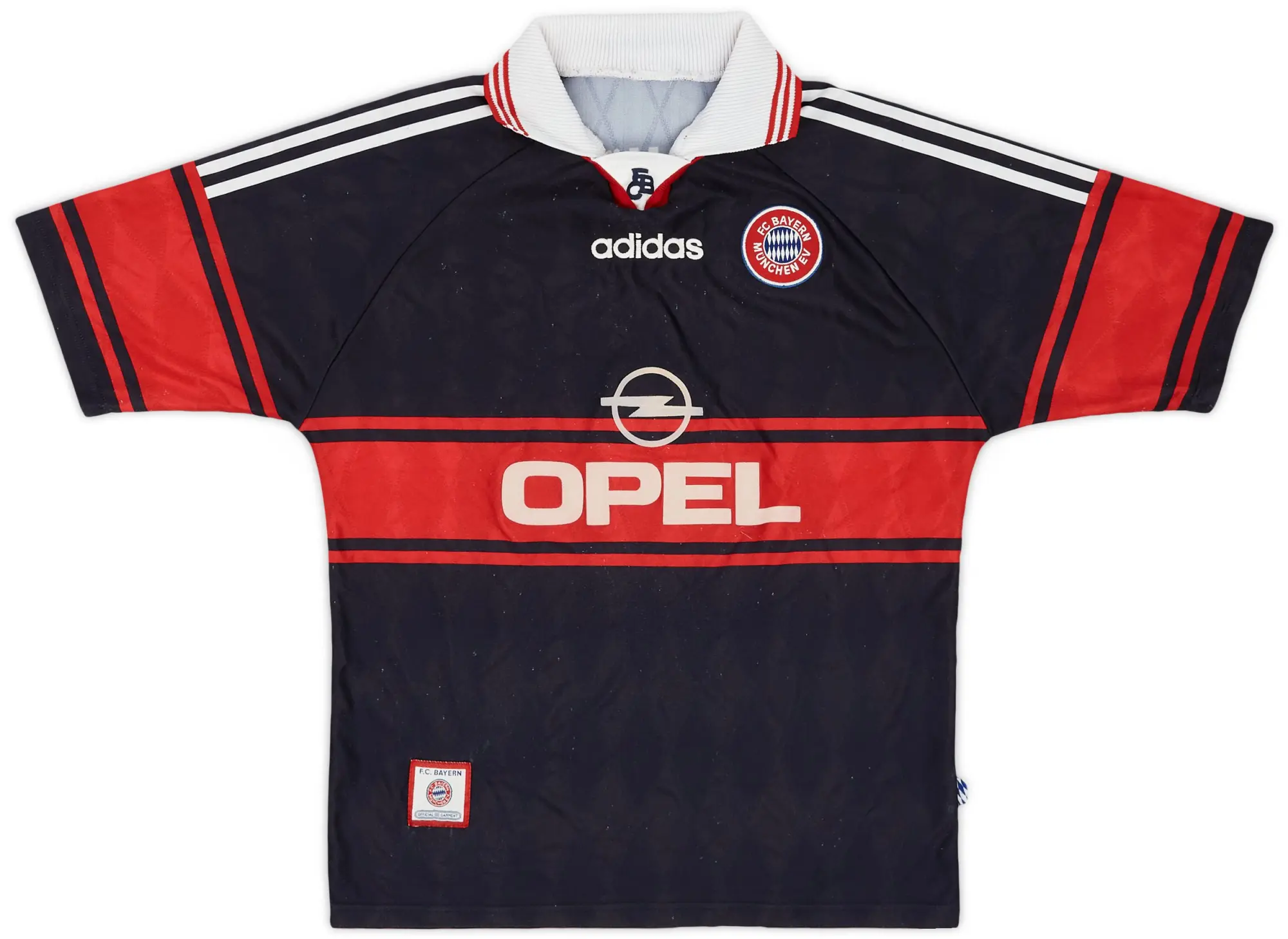 adidas 1997-99 Bayern Munich Home Shirt - 6/10 - (XL.Boys)