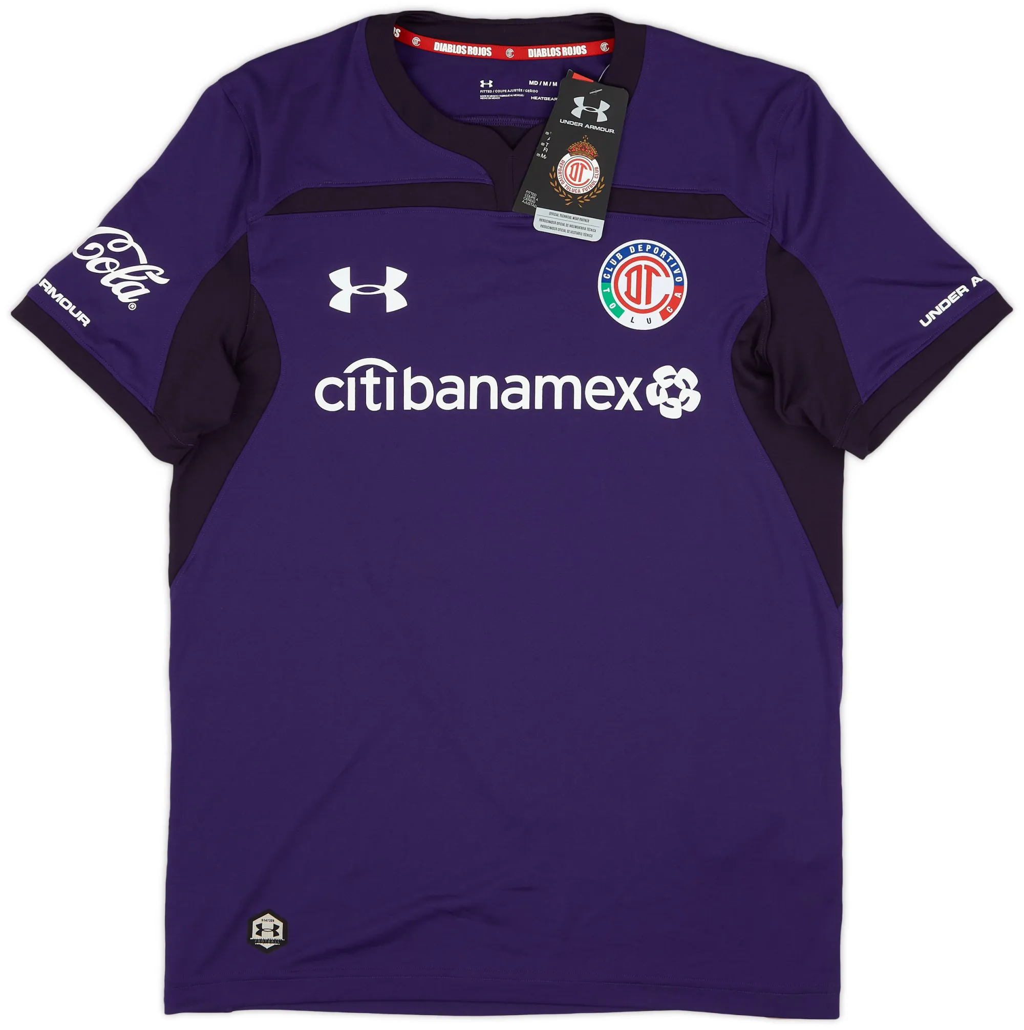 Under Armour Deportivo Toluca Mens SS Third Shirt 2018/19