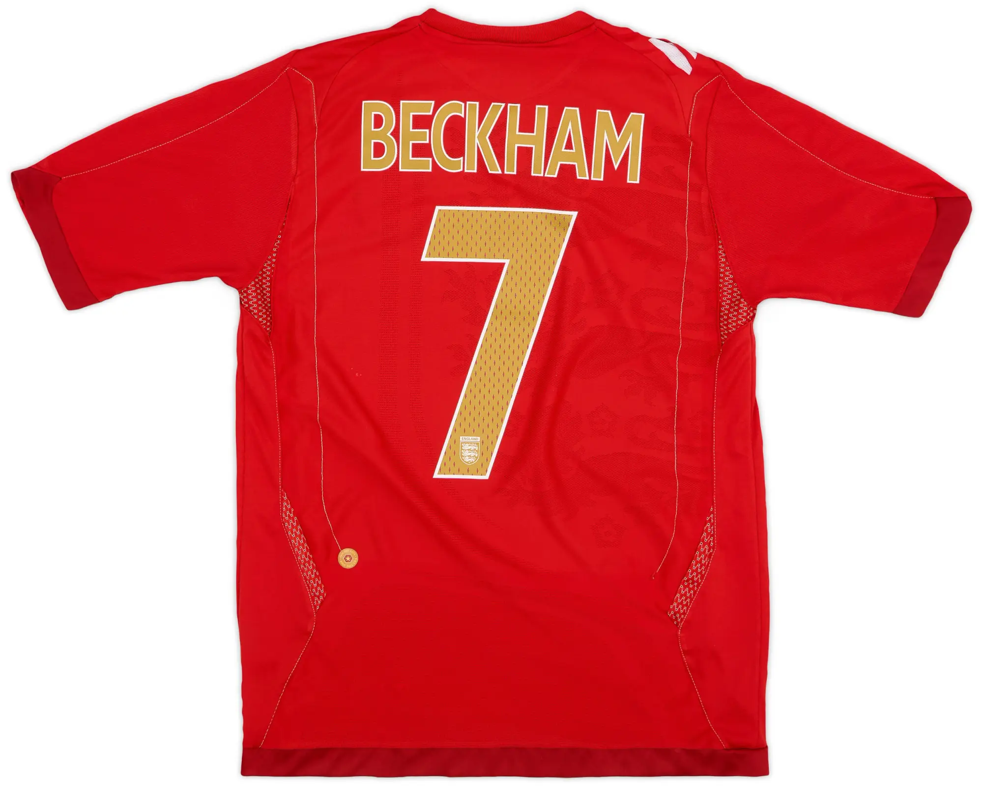 Umbro 2006-08 England Away Shirt Beckham #7 - 5/10 - (M)