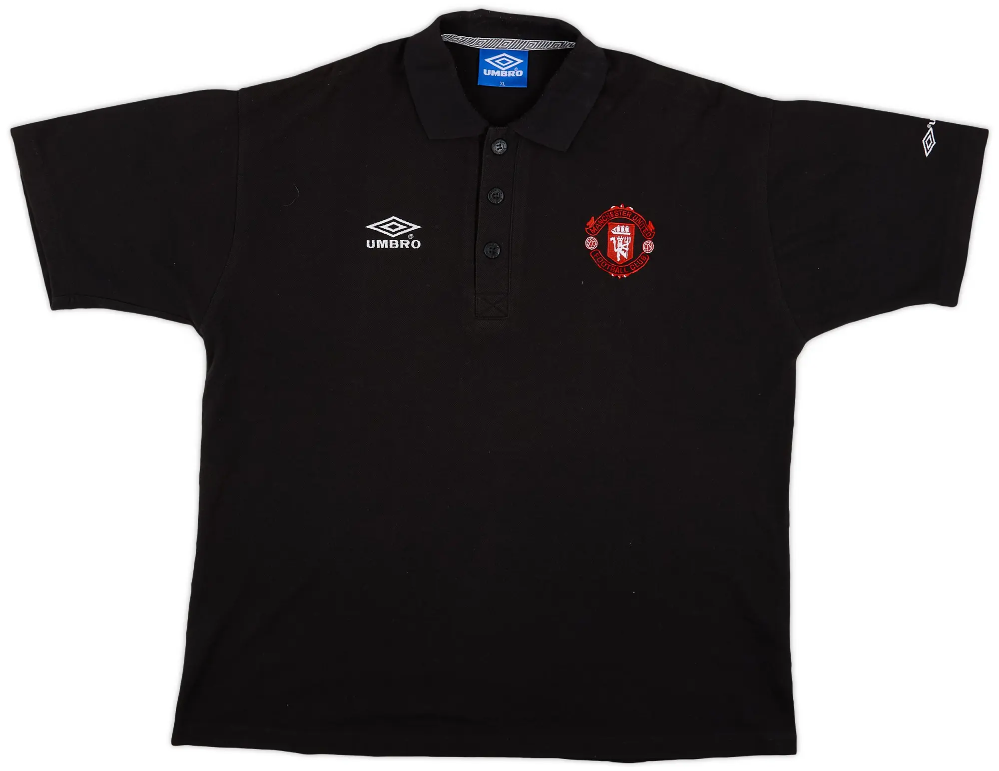 1996-97 Manchester United Umbro Polo Shirt - 6/10 - (XL)