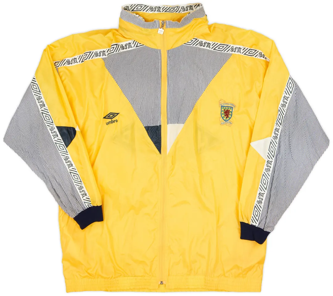 1990-92 Scotland Umbro Hooded Rain Jacket - 9/10 - (XL