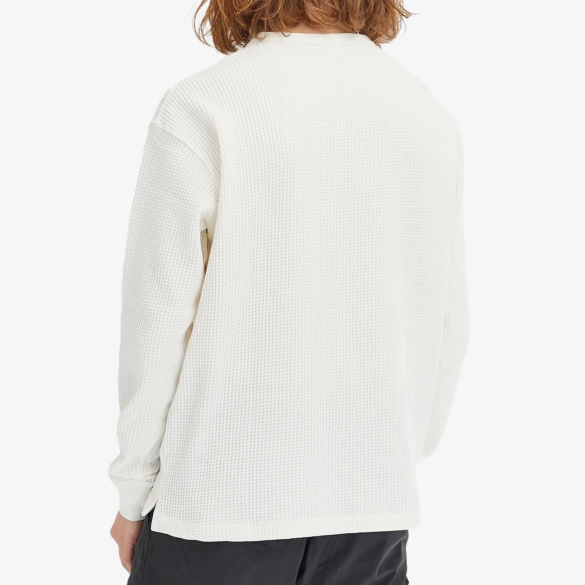 Nanga Men's Long Sleeve Eco Hybrid Waffle T-Shirt White