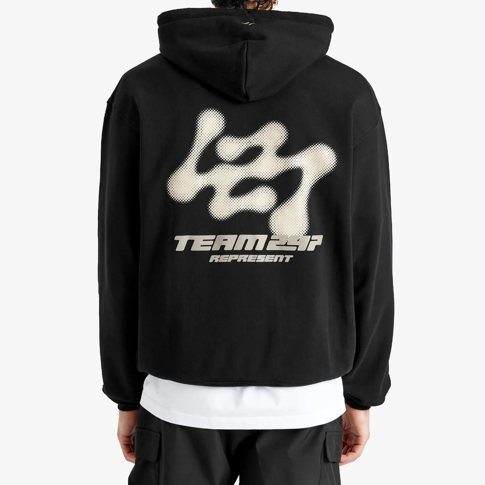 Represent Men's 247 Future Terrains Oversized Hoodie Black