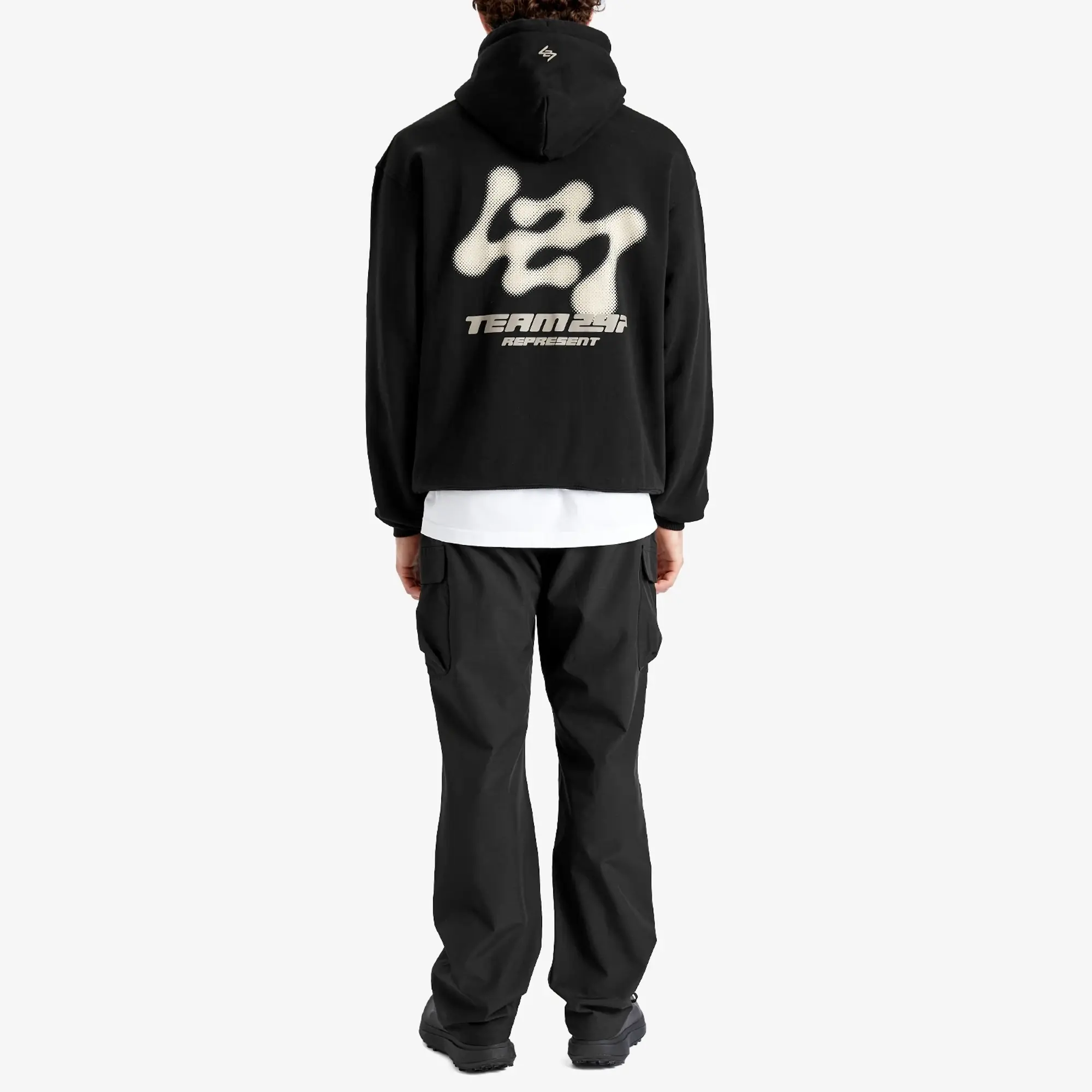 Represent Men's 247 Future Terrains Oversized Hoodie Black