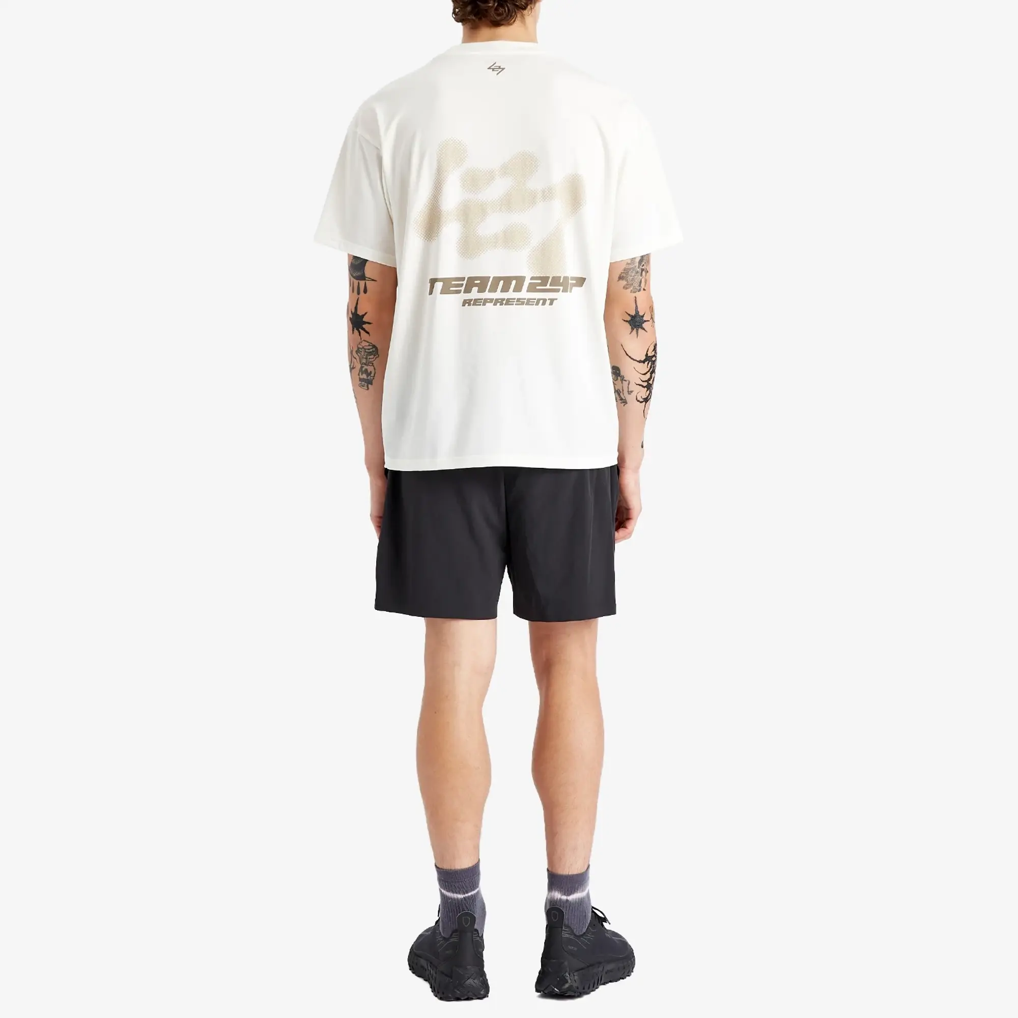 Represent Men's 247 Future Terrains Oversized T-Shirt Flat White