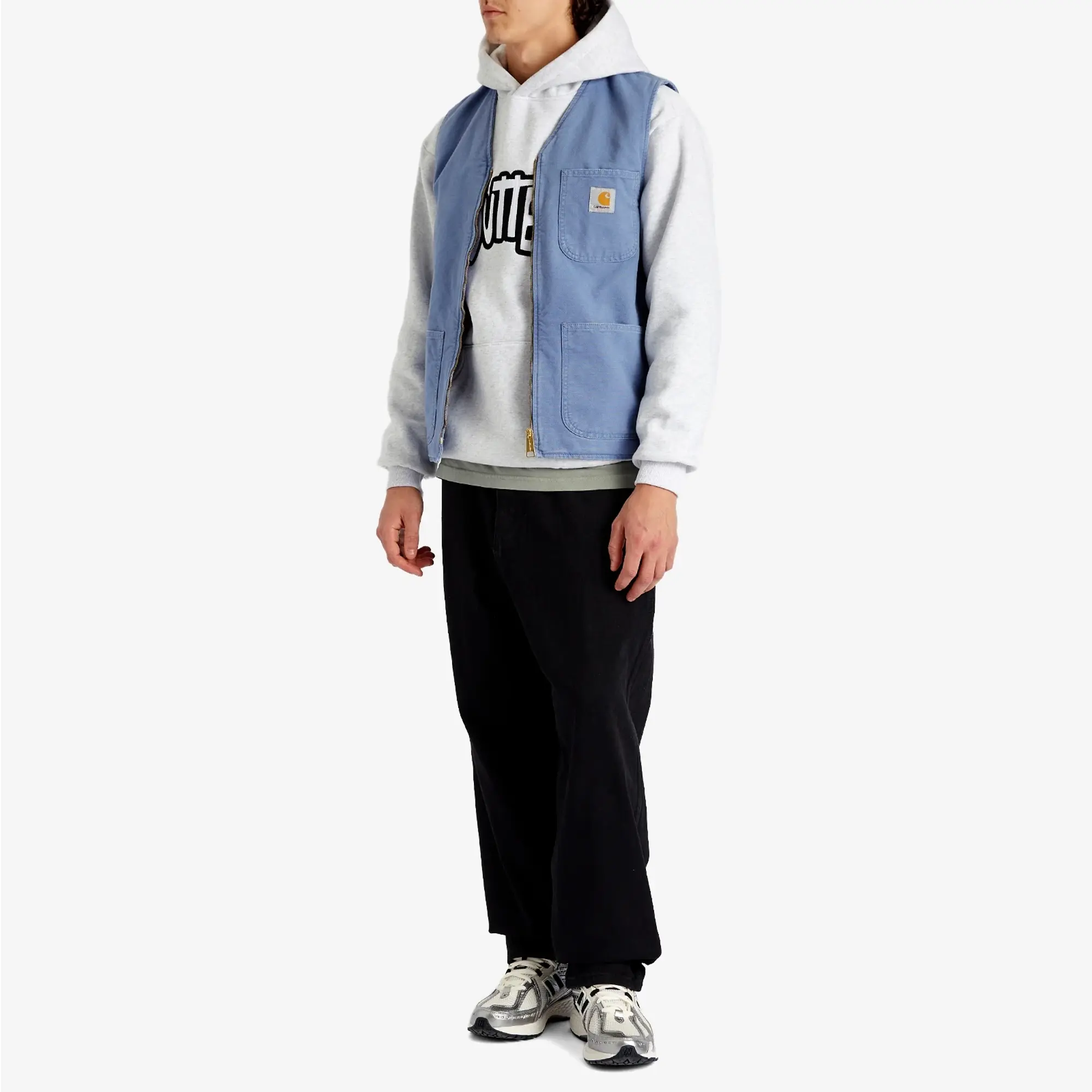 Butter Goods Men's Sketch Applique Hoodie Ash