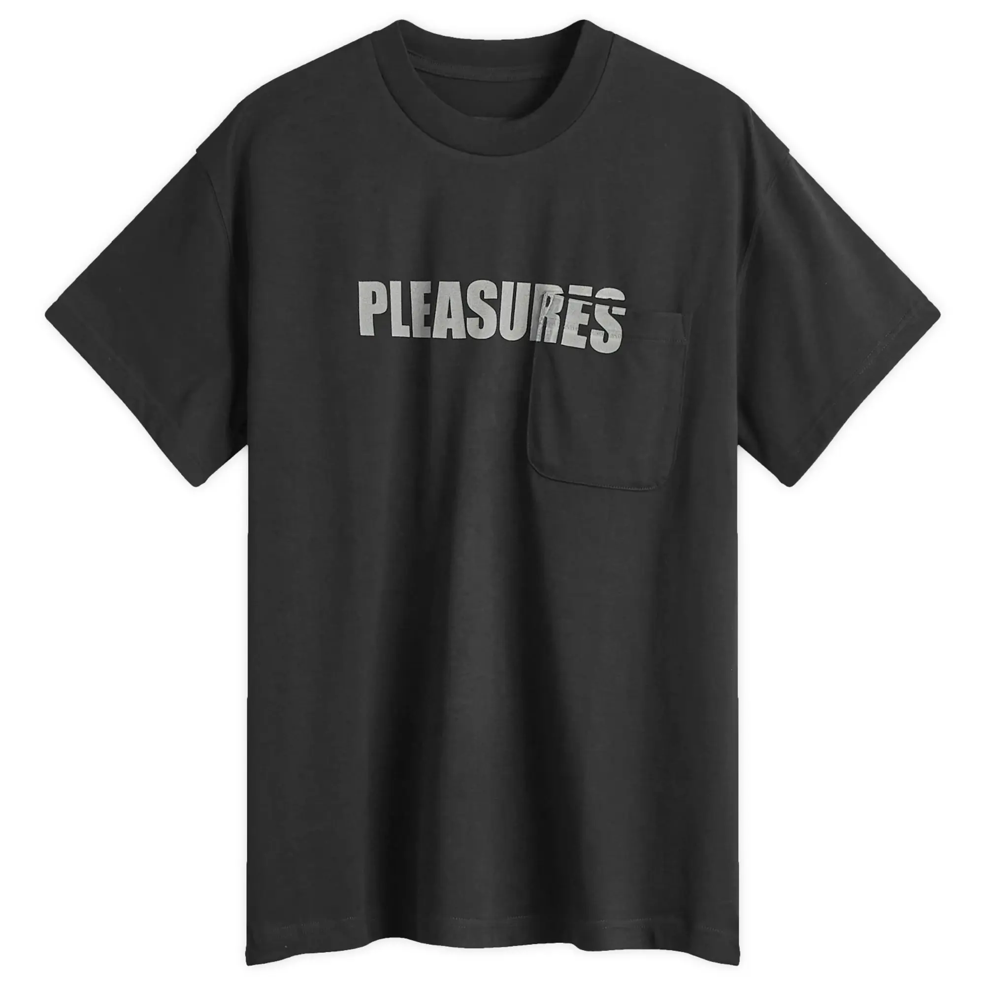 Pleasures Men's Impact Pocket Heavyweight T-Shirt Black