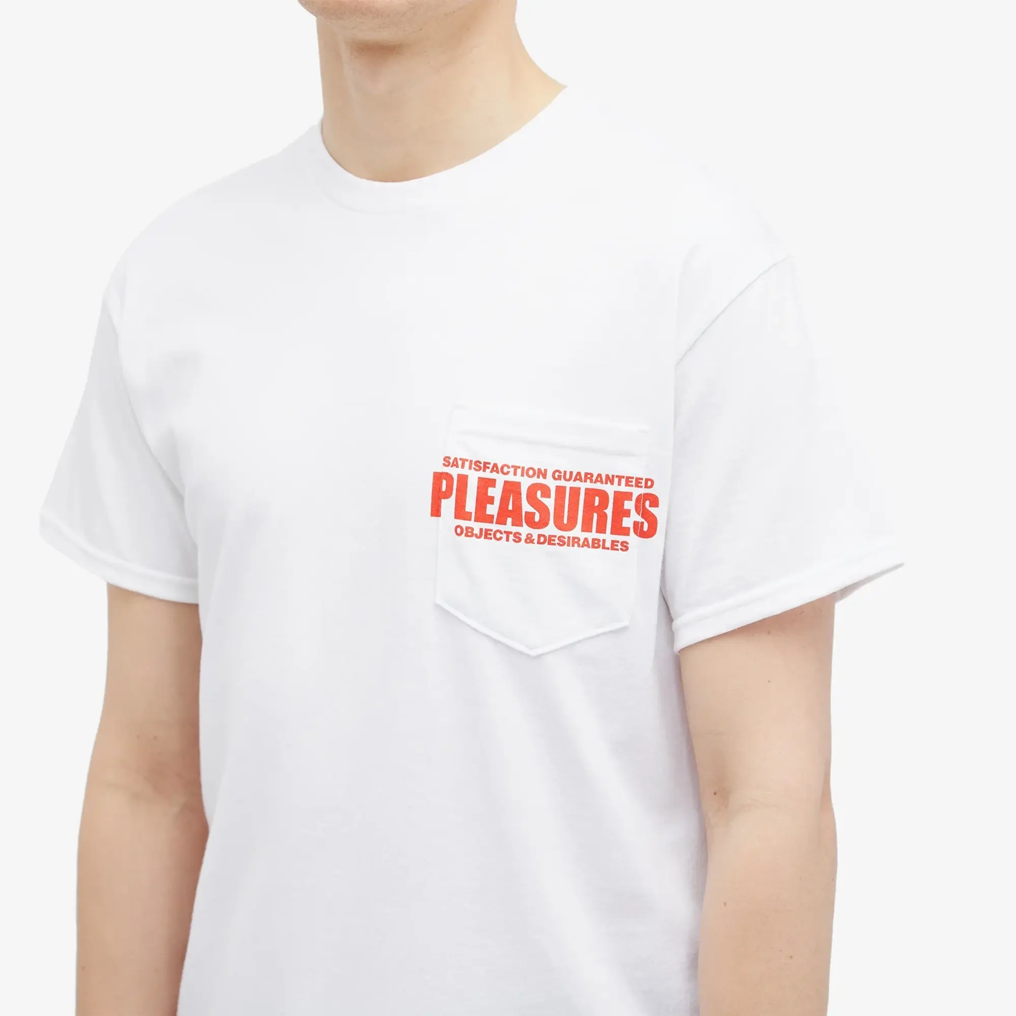 Pleasures Men's Staff Pocket T-Shirt White