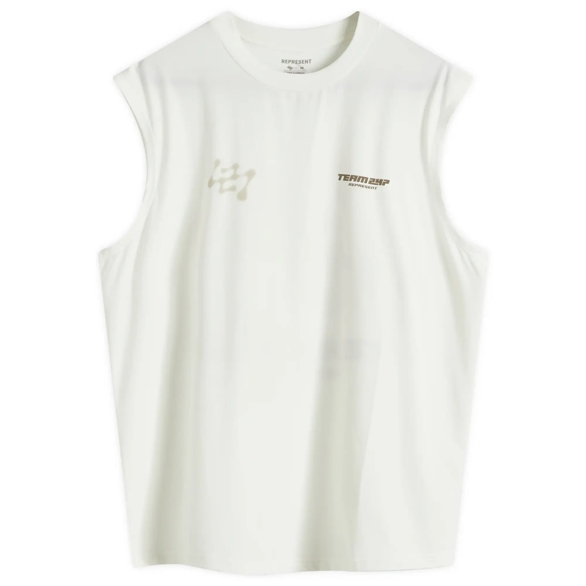 Represent Men's 247 Future Terrains Oversized Tank Flat White