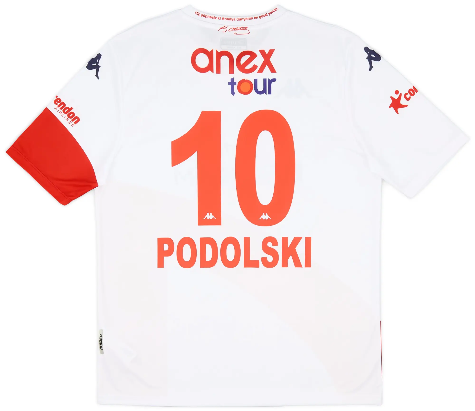 Kappa 2020-21 Antalyaspor Away Shirt Podolski #10 (XL)