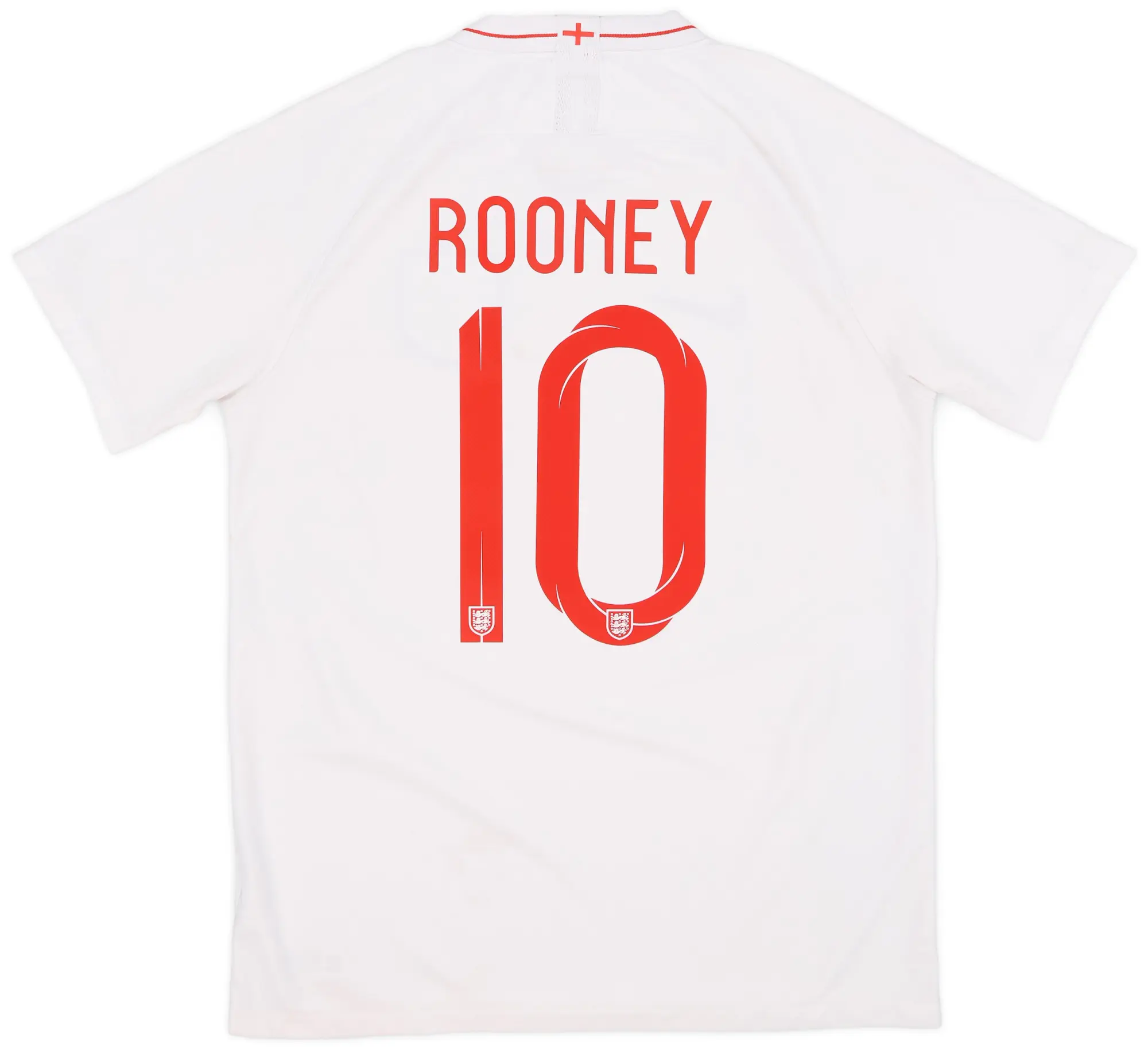 Nike 2018-19 England Home Shirt Rooney #10 - 6/10 - (L)