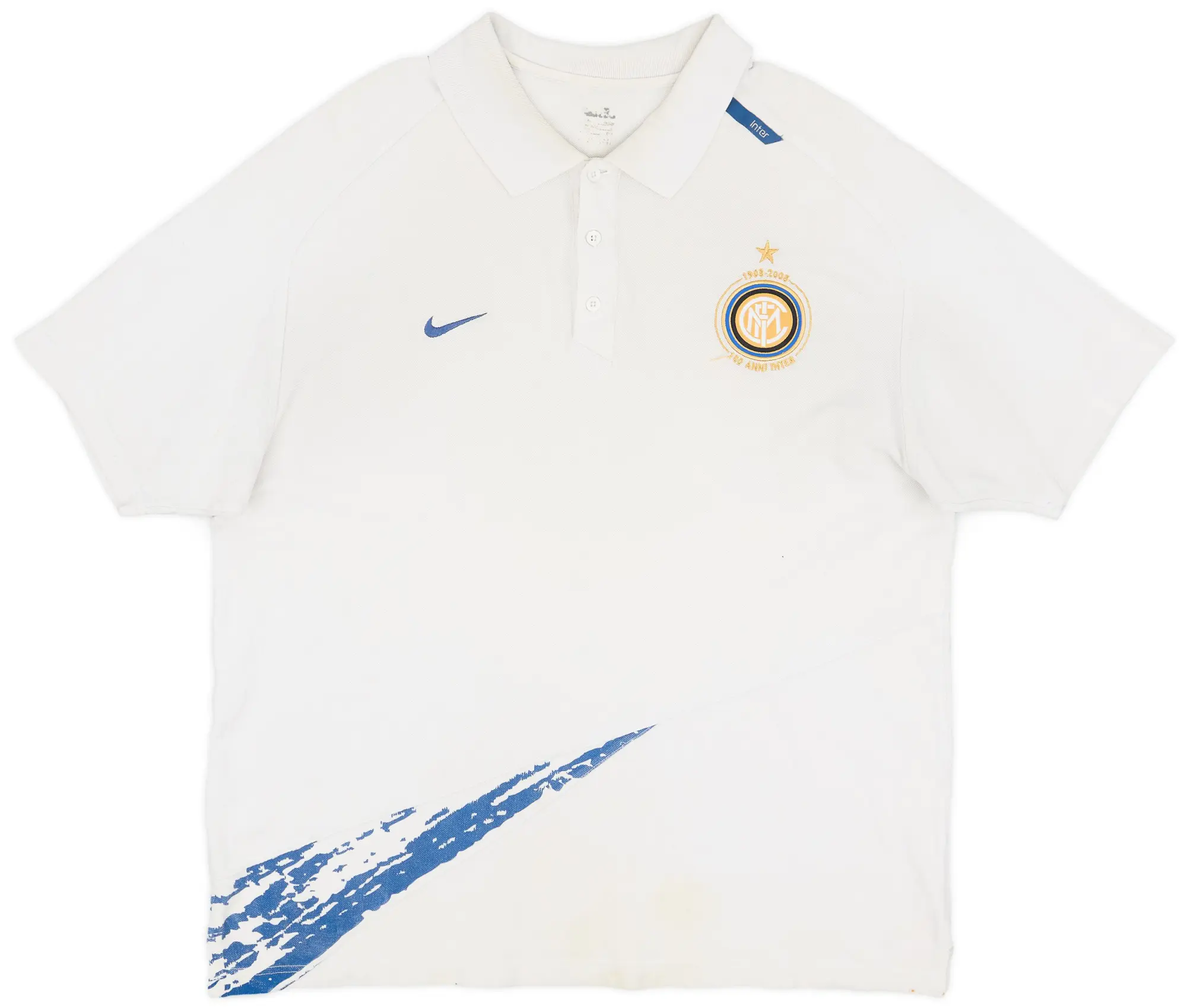 2007-08 Inter Milan Nike Polo Shirt - 7/10 - (XXL)