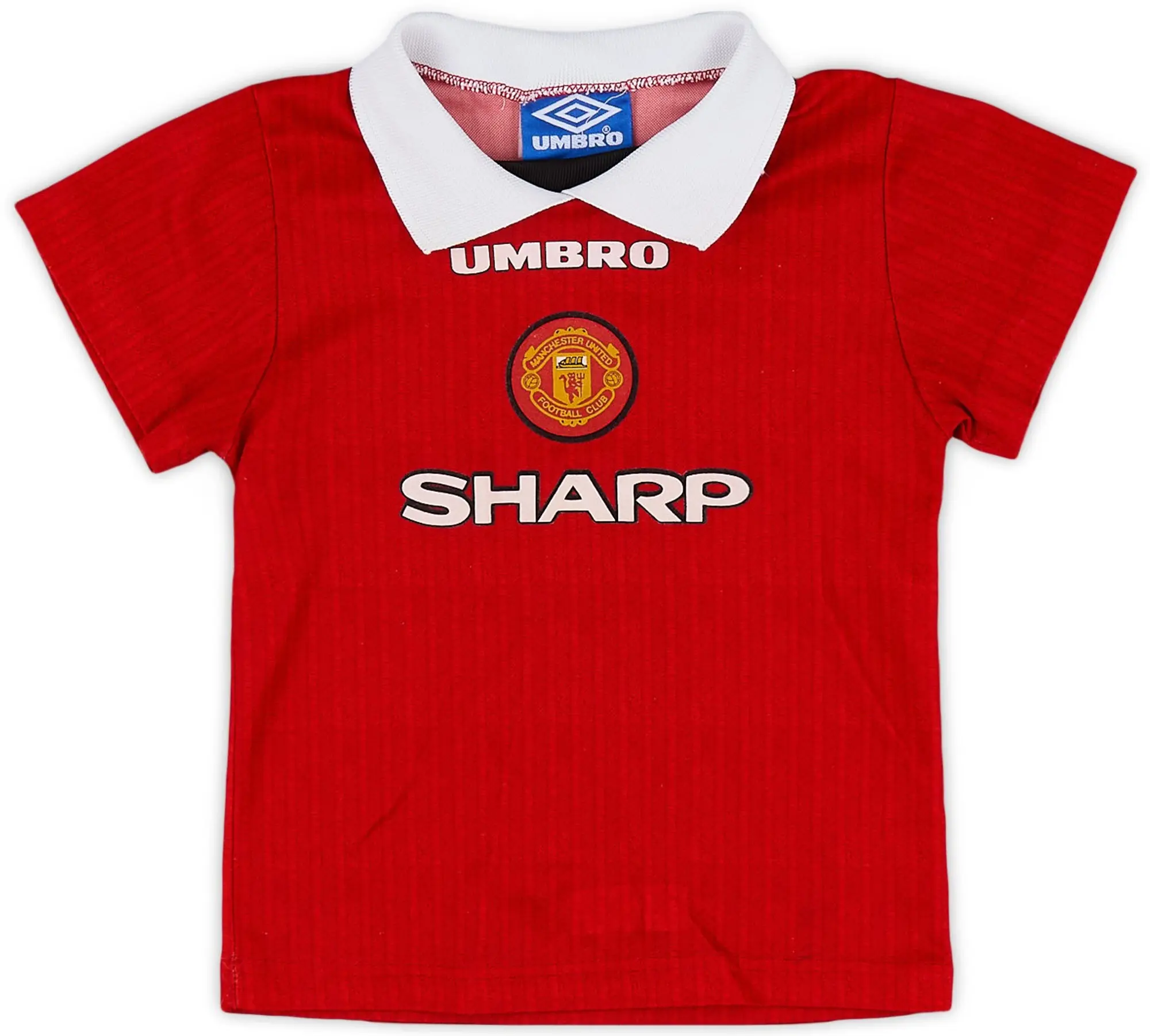 Umbro 1996-98 Manchester United Home Shirt - 9/10 - (S.Boys)