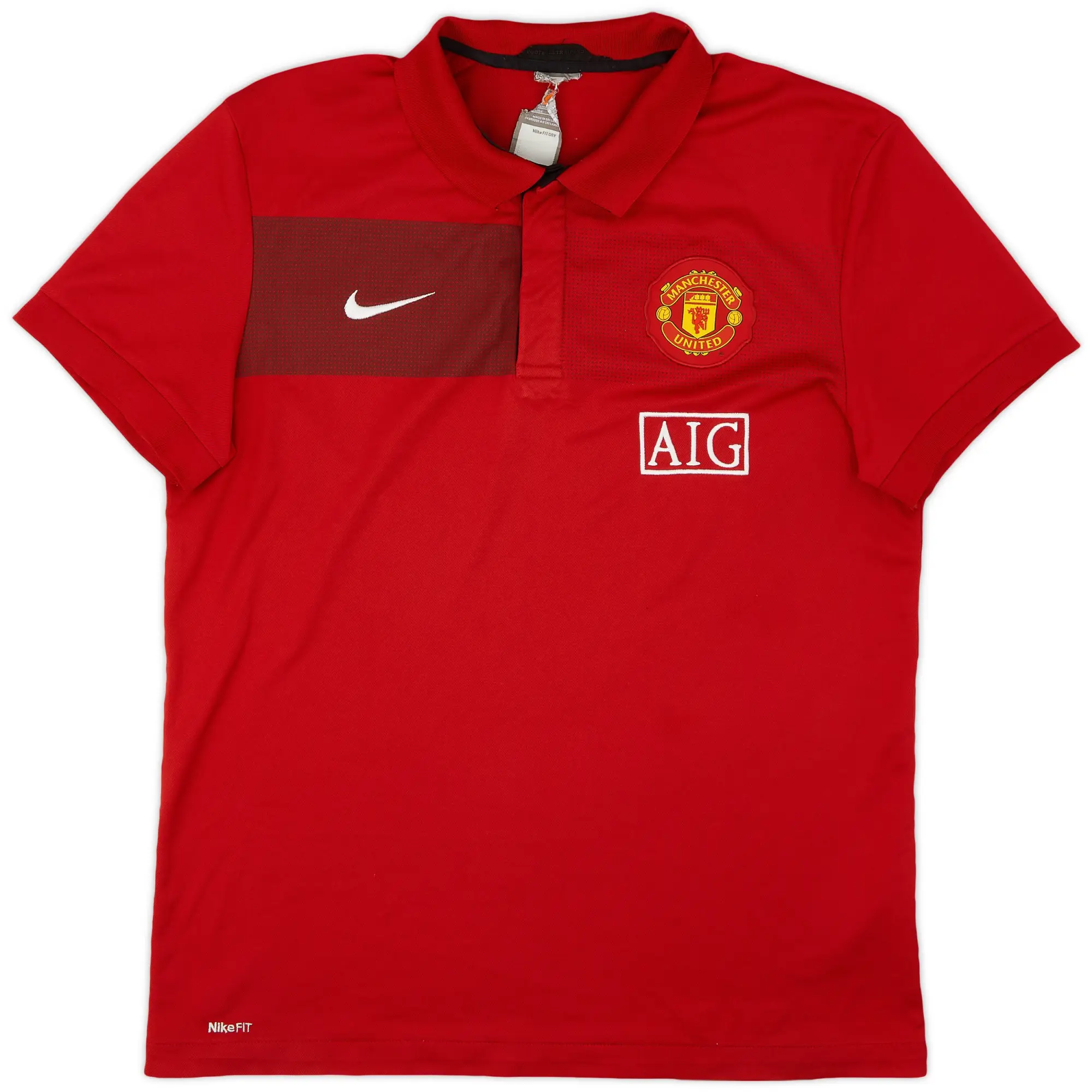 2009-10 Manchester United Nike Polo Shirt - 7/10 - (L)