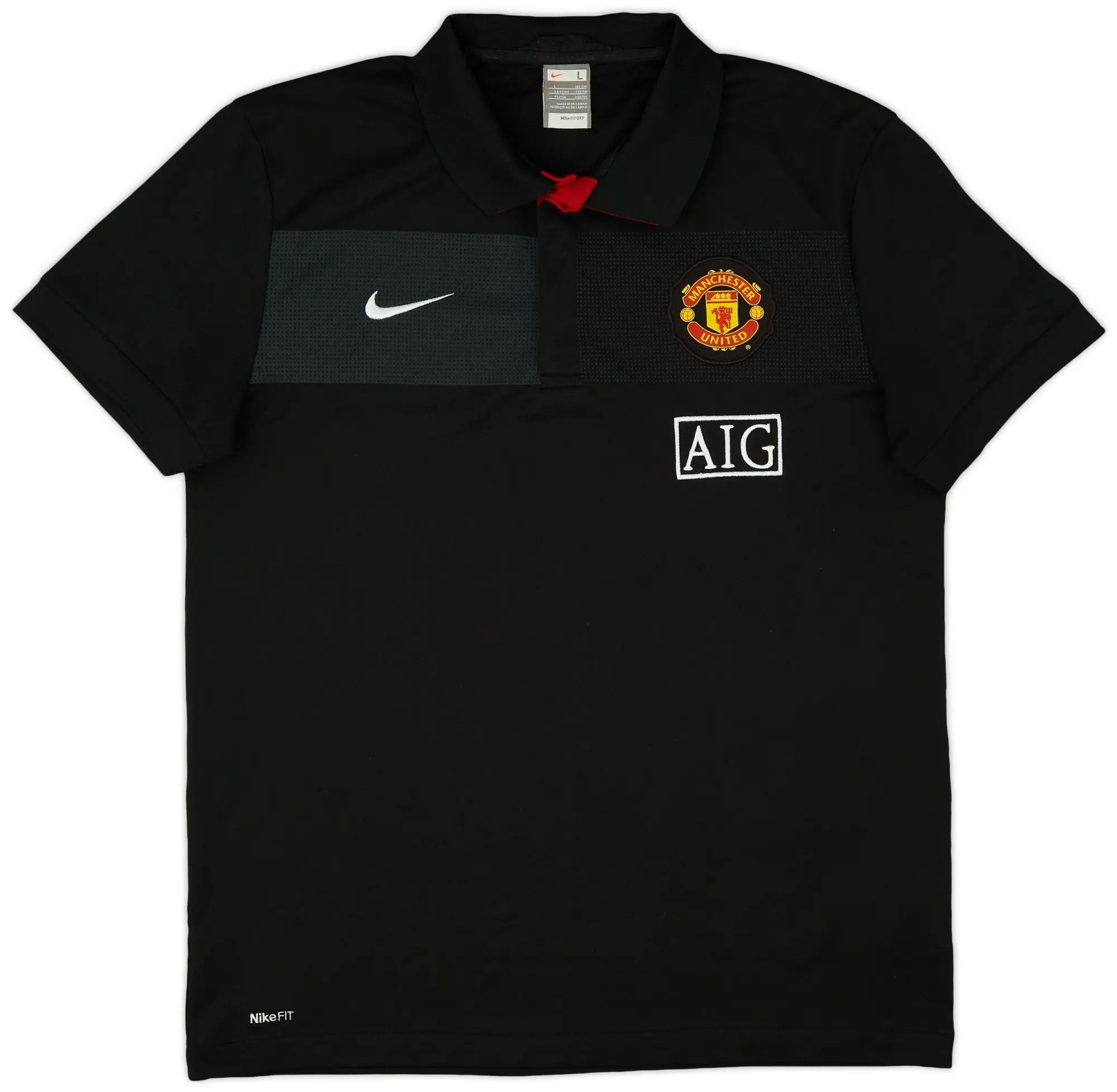 2009-10 Manchester United Nike Training Shirt - 9/10 - (L)