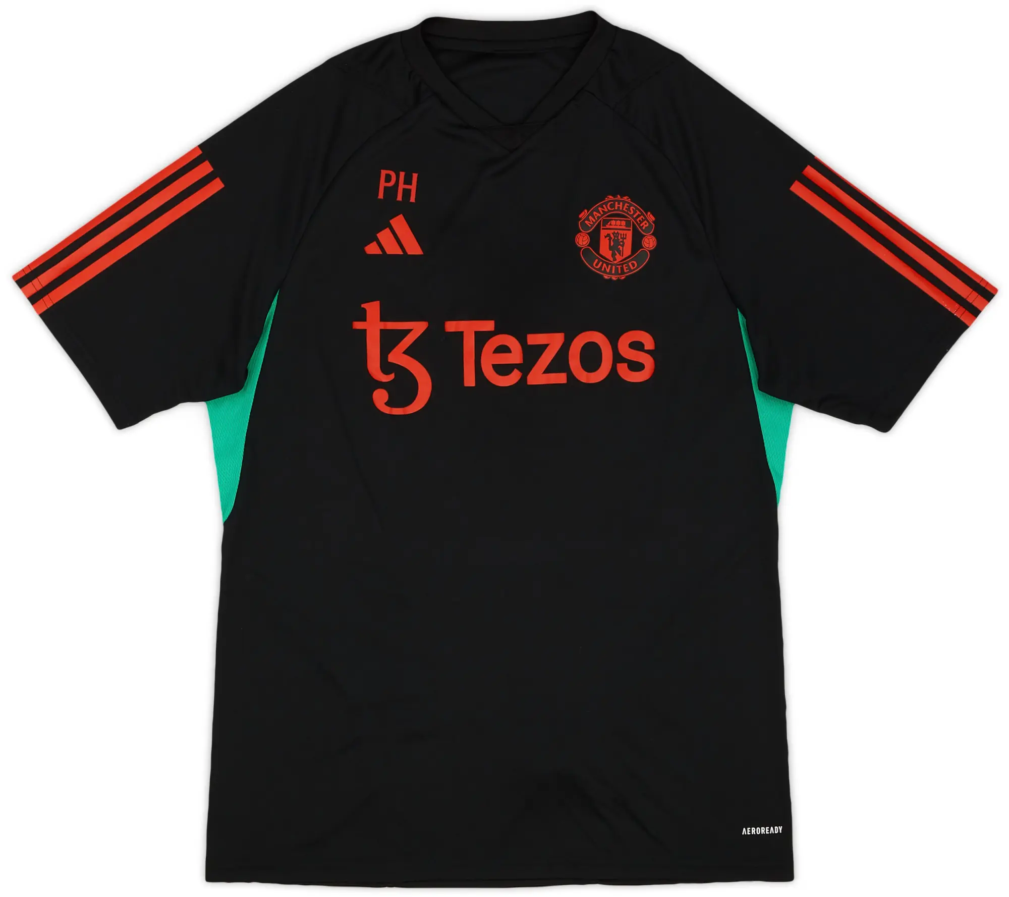 2023-24 Manchester United Staff Issue adidas Training Shirt 'PH' - 7/10 - (L)