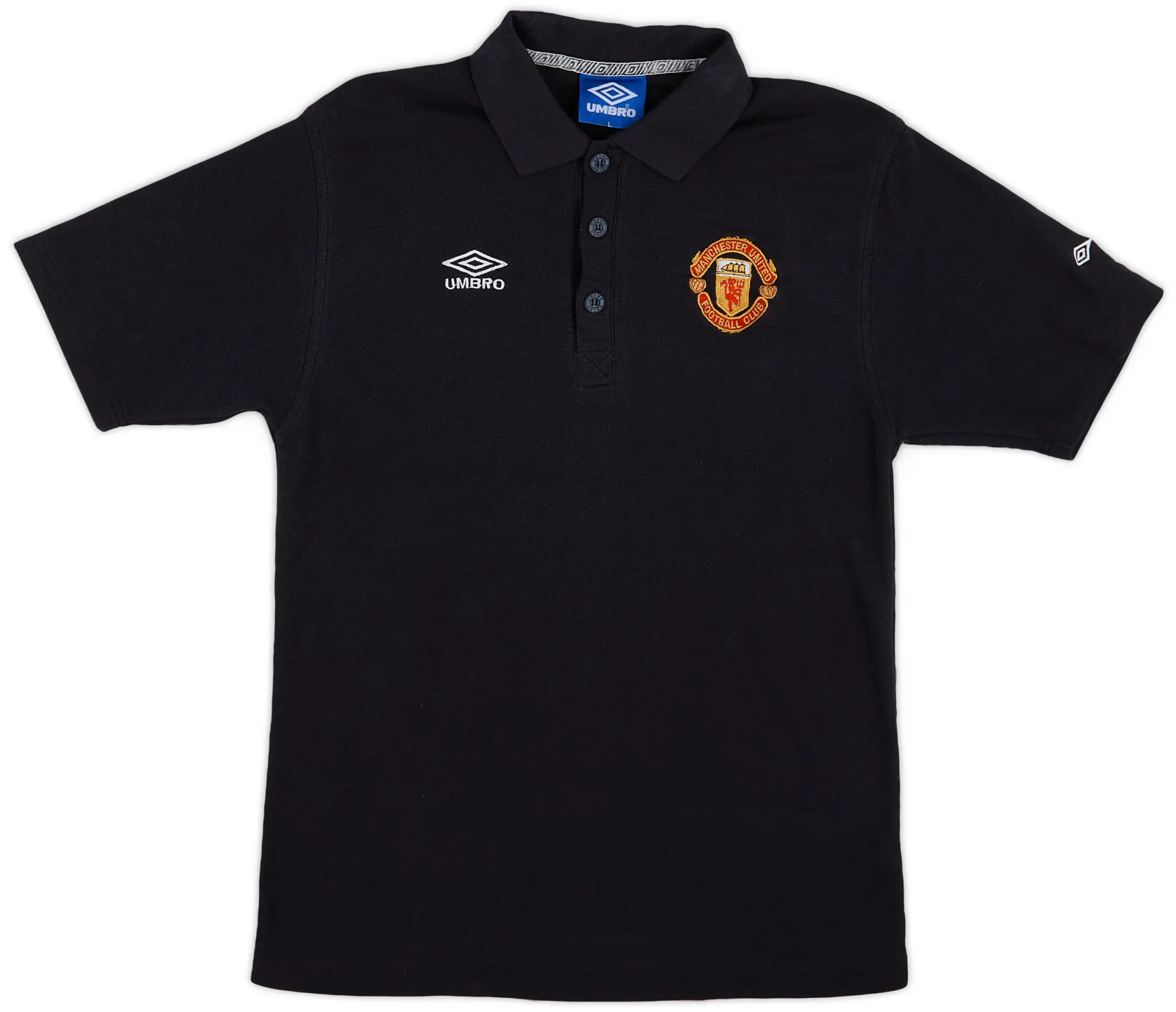 1996-97 Manchester United Umbro Polo Shirt - 7/10 - (L)