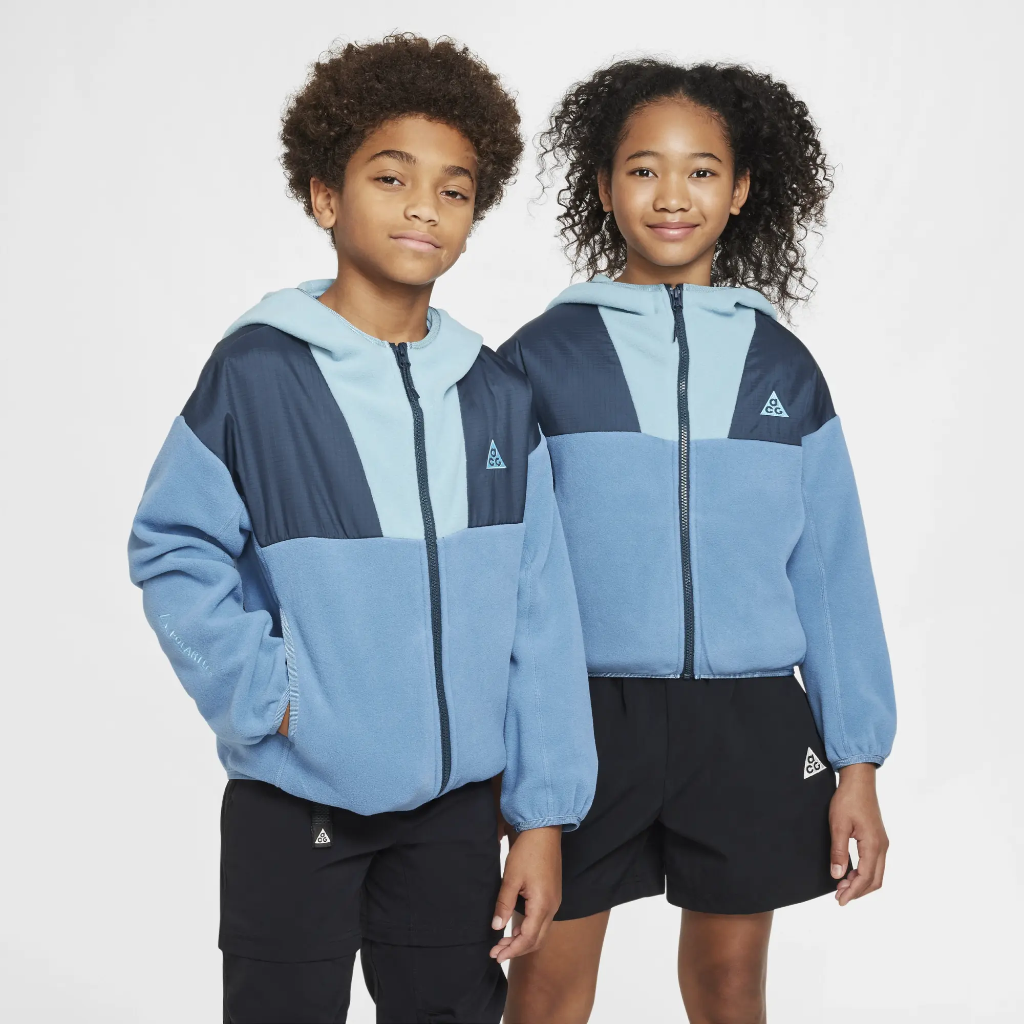 Nike ACG 'Wolf Tree' Older Kids' Hoodie - Blue - Polyester