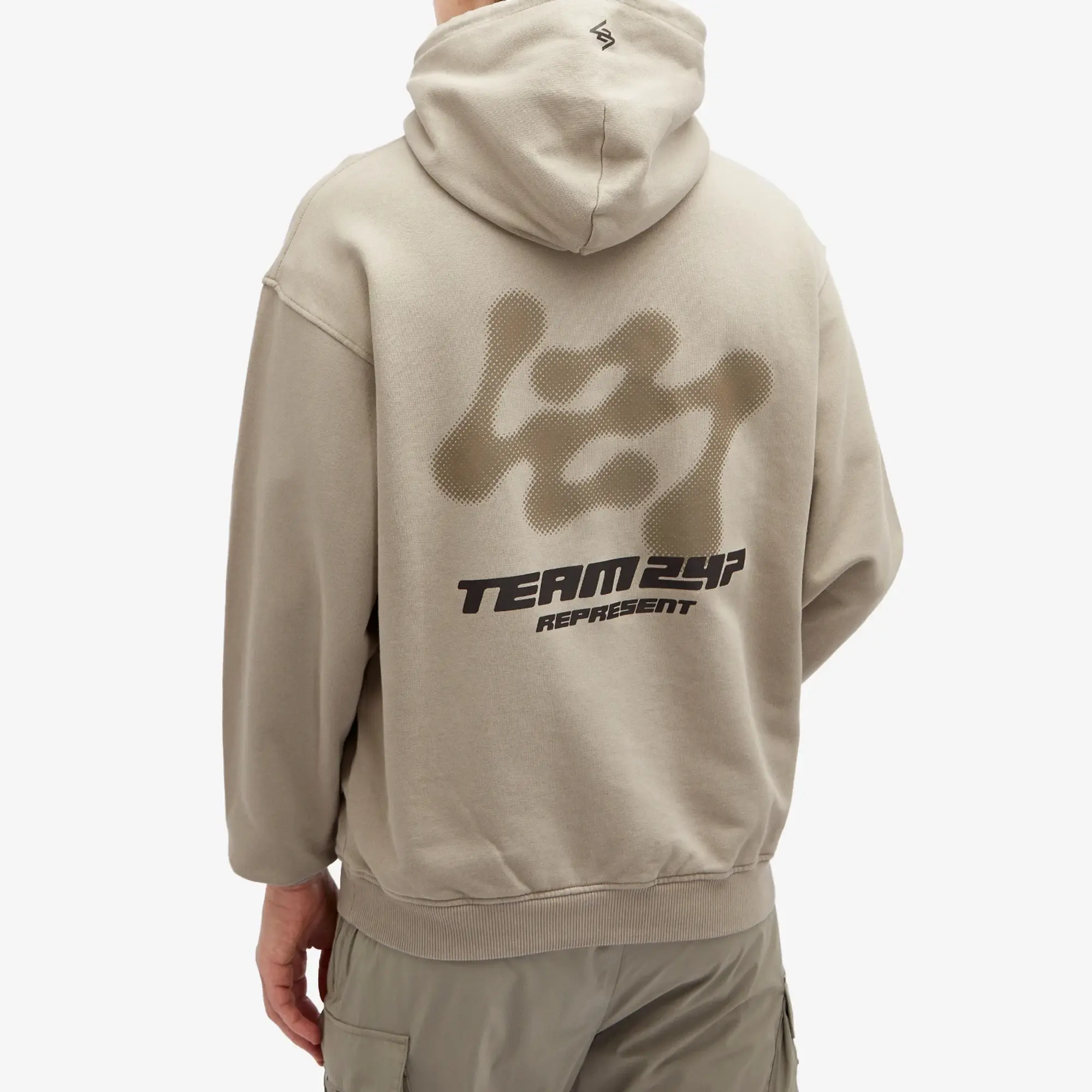 Represent Men's 247 Future Terrains Oversized Hoodie Moonrock