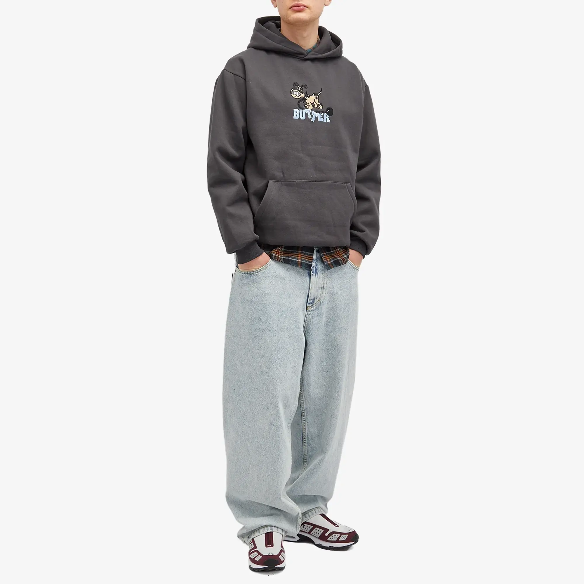Butter Goods Men's Unleash Hoodie Washed Black