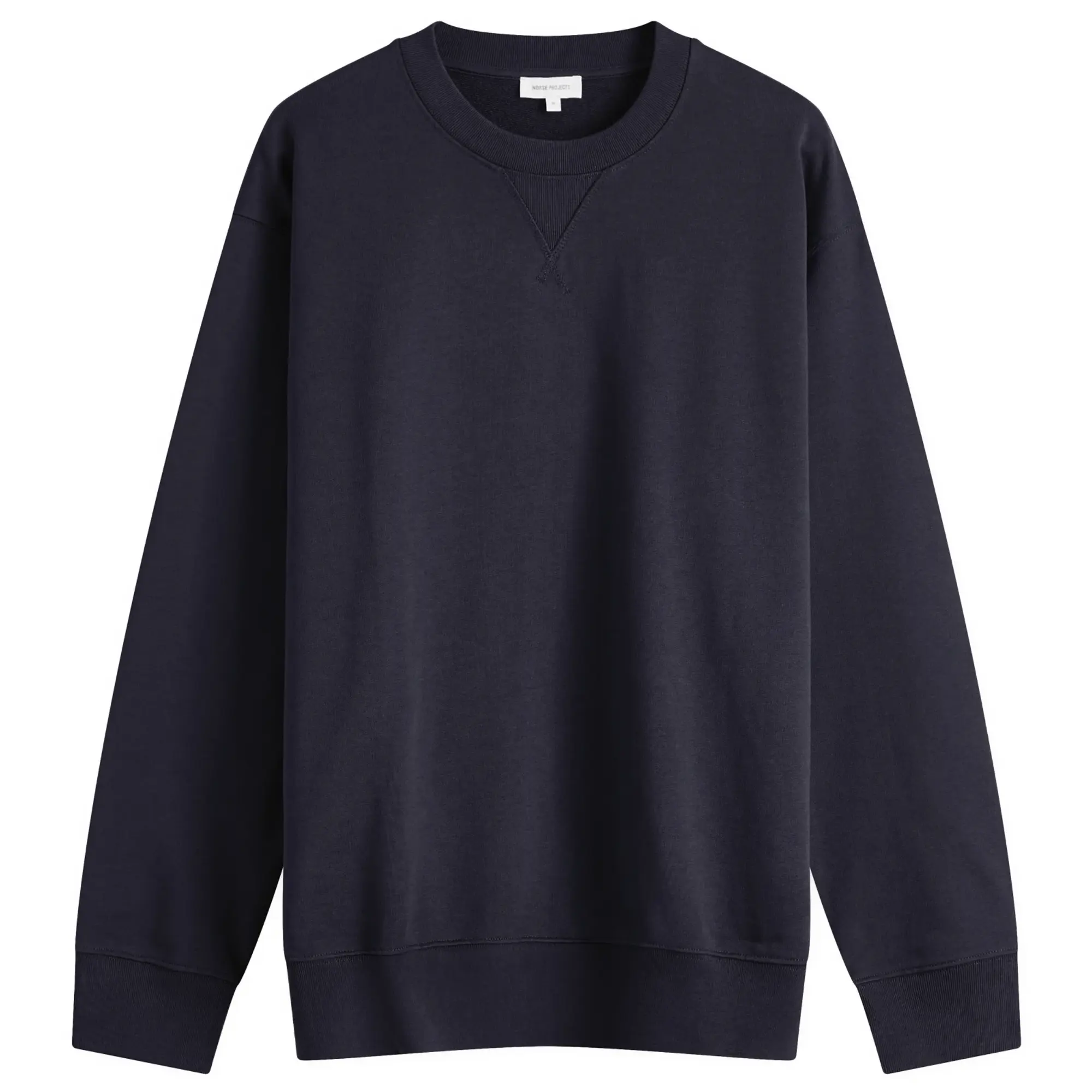 Norse Projects Men's Standard Crew Sweatshirt Dark Navy