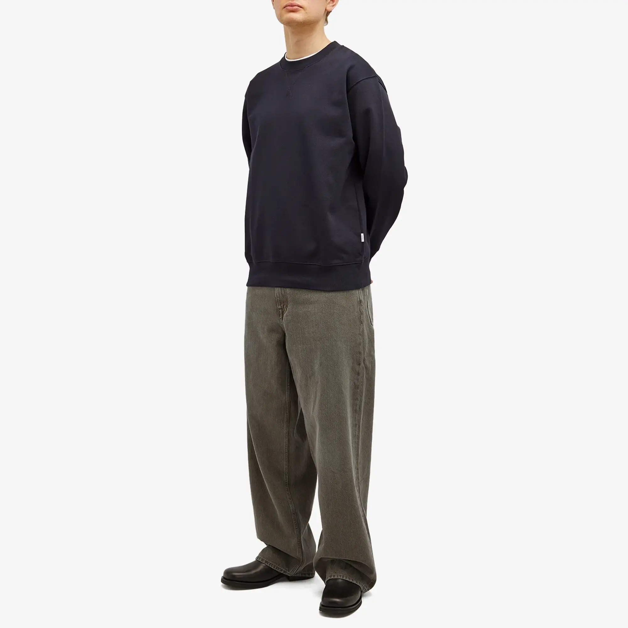Norse Projects Men's Standard Crew Sweatshirt Dark Navy