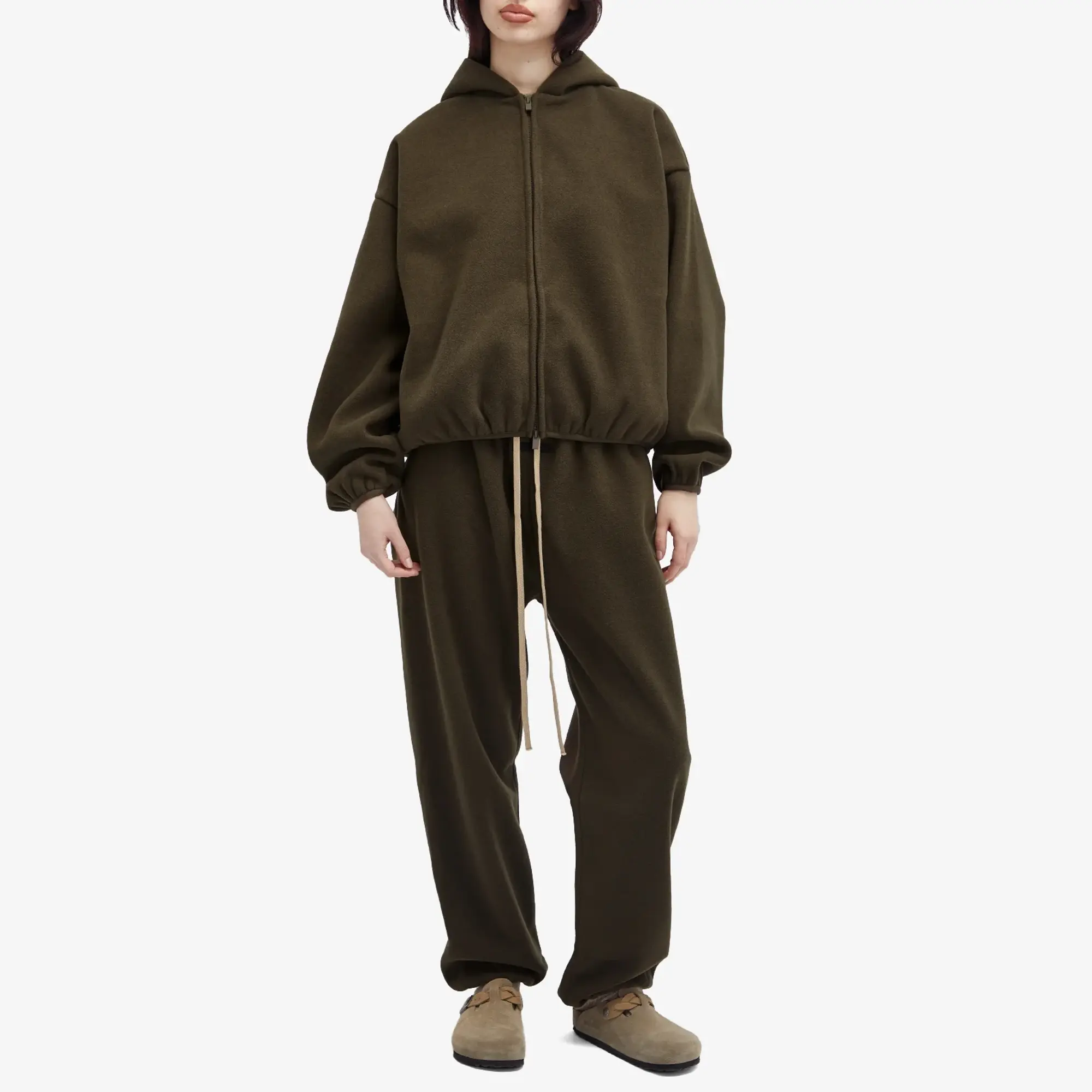 Fear of God ESSENTIALS Women's Brushed Essentials Sweatpants Brown