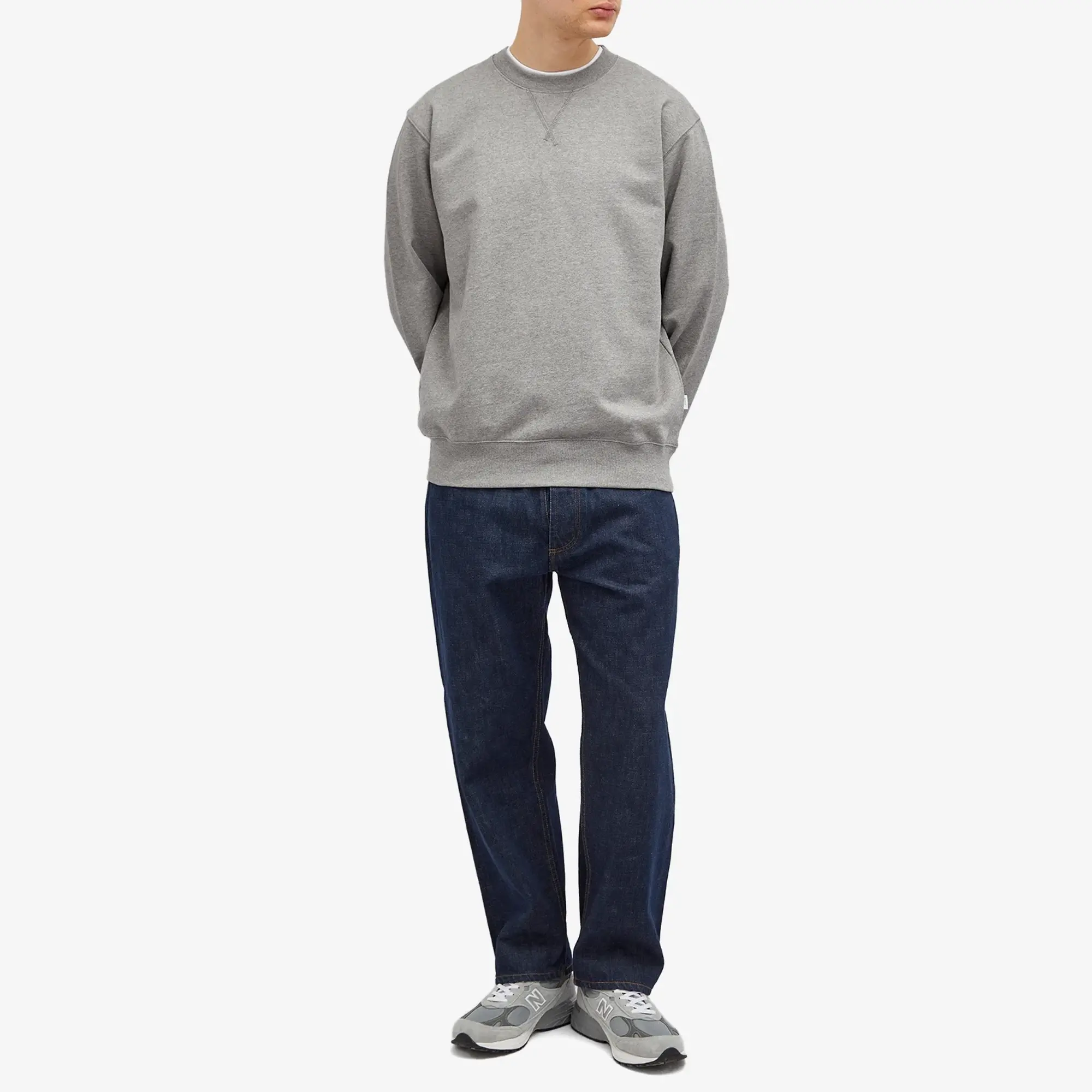 Norse Projects Men's Standard Crew Sweatshirt Grey Melange