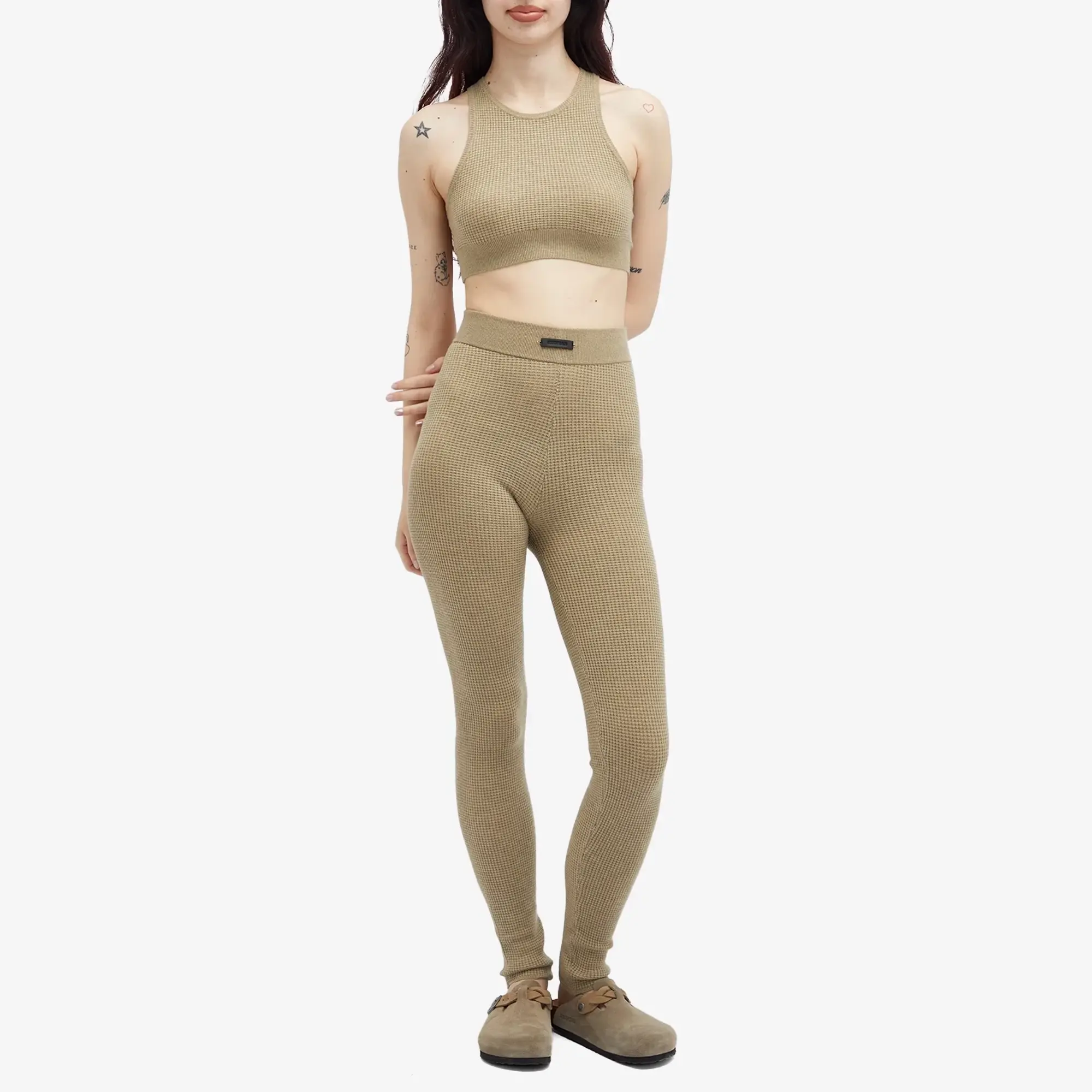 Fear of God ESSENTIALS Women's Waffle Leggings Desert Sand