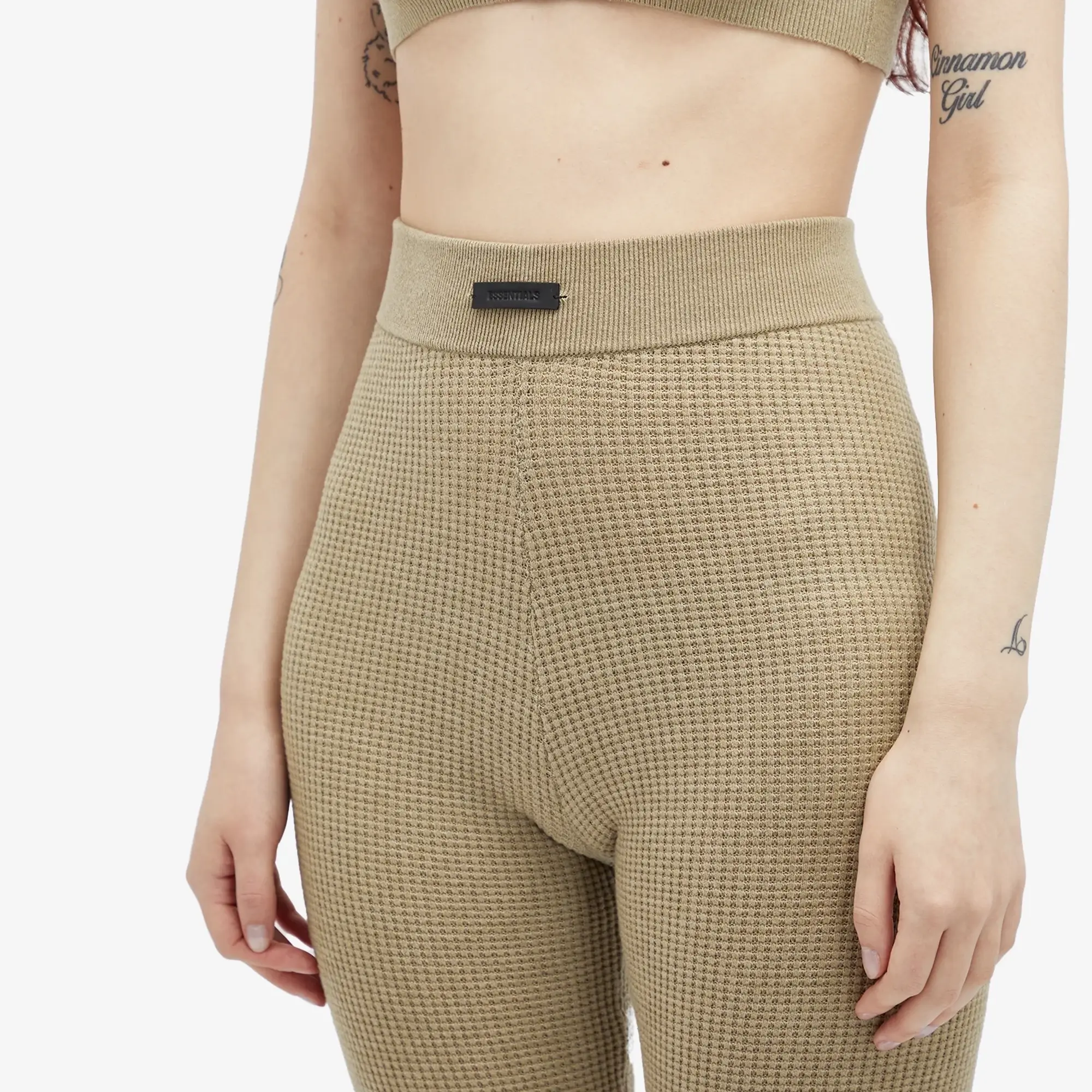 Fear of God ESSENTIALS Women's Waffle Leggings Desert Sand