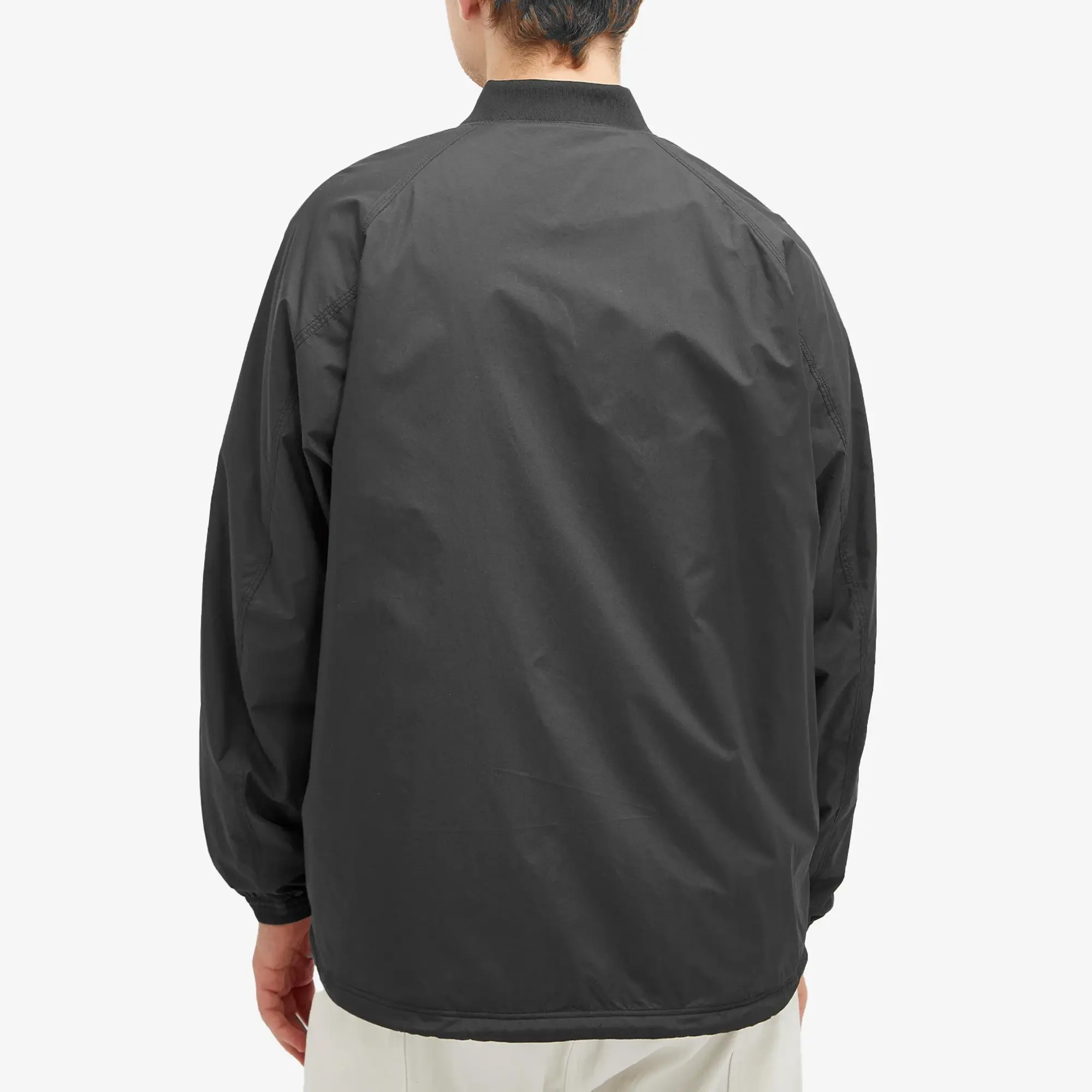 Nanga Men's Rib Collar Coach Jacket Black