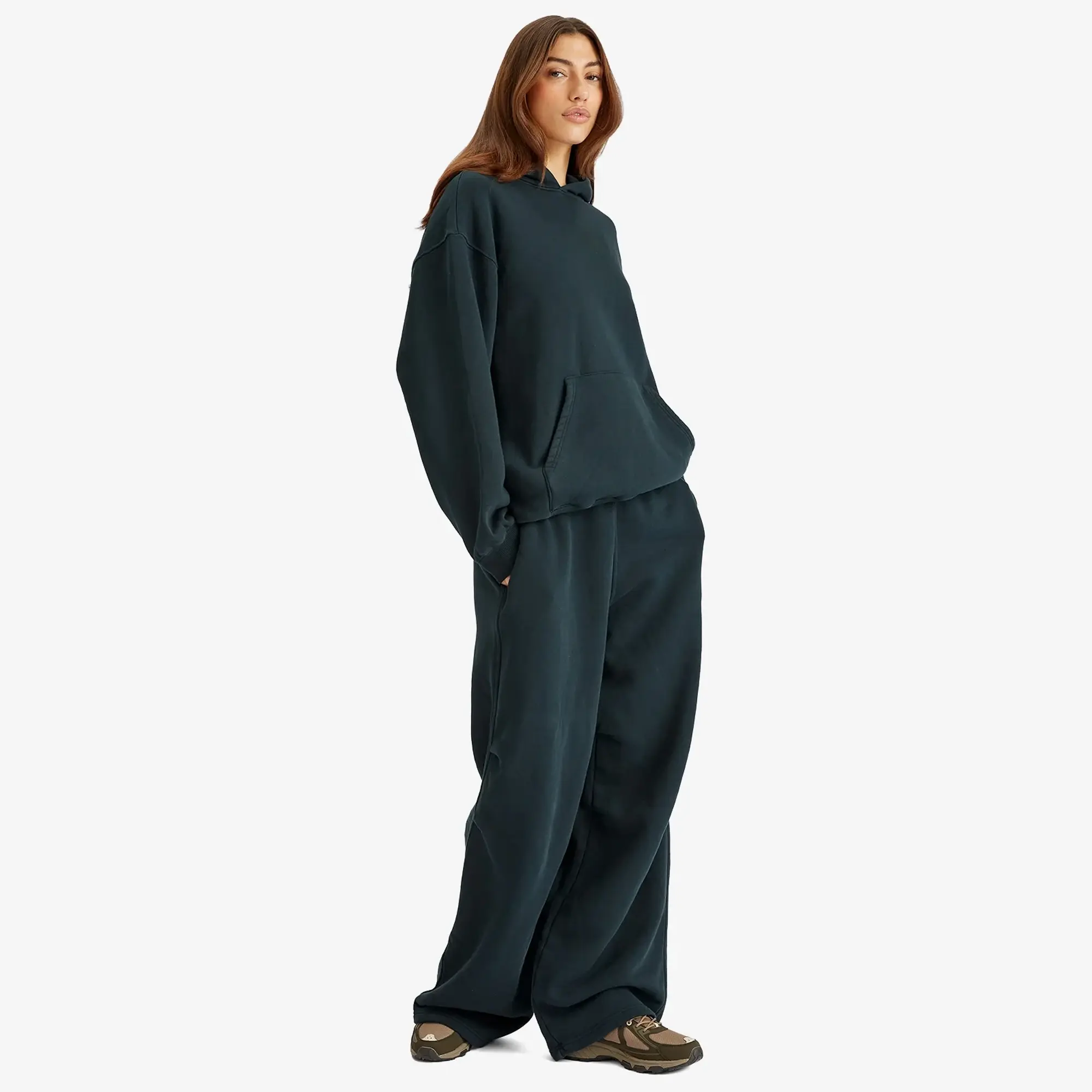 SKIMS Women's Vintage Fleece Oversized Hoodie Cypruss
