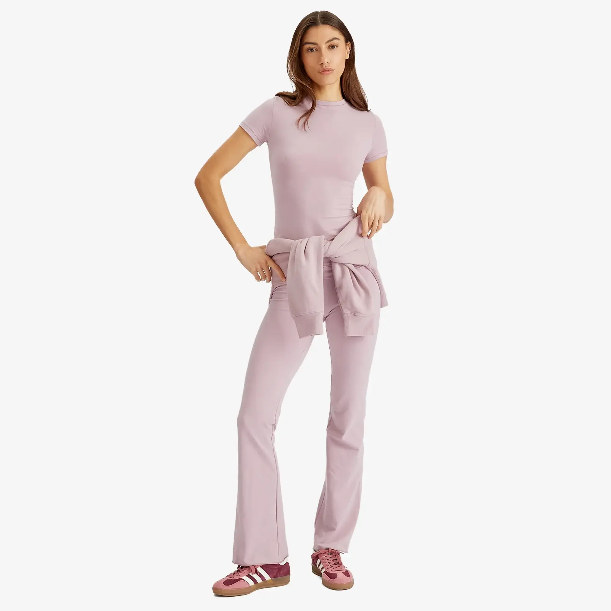 SKIMS Women's Cotton Jersey Foldover Pant Dusk