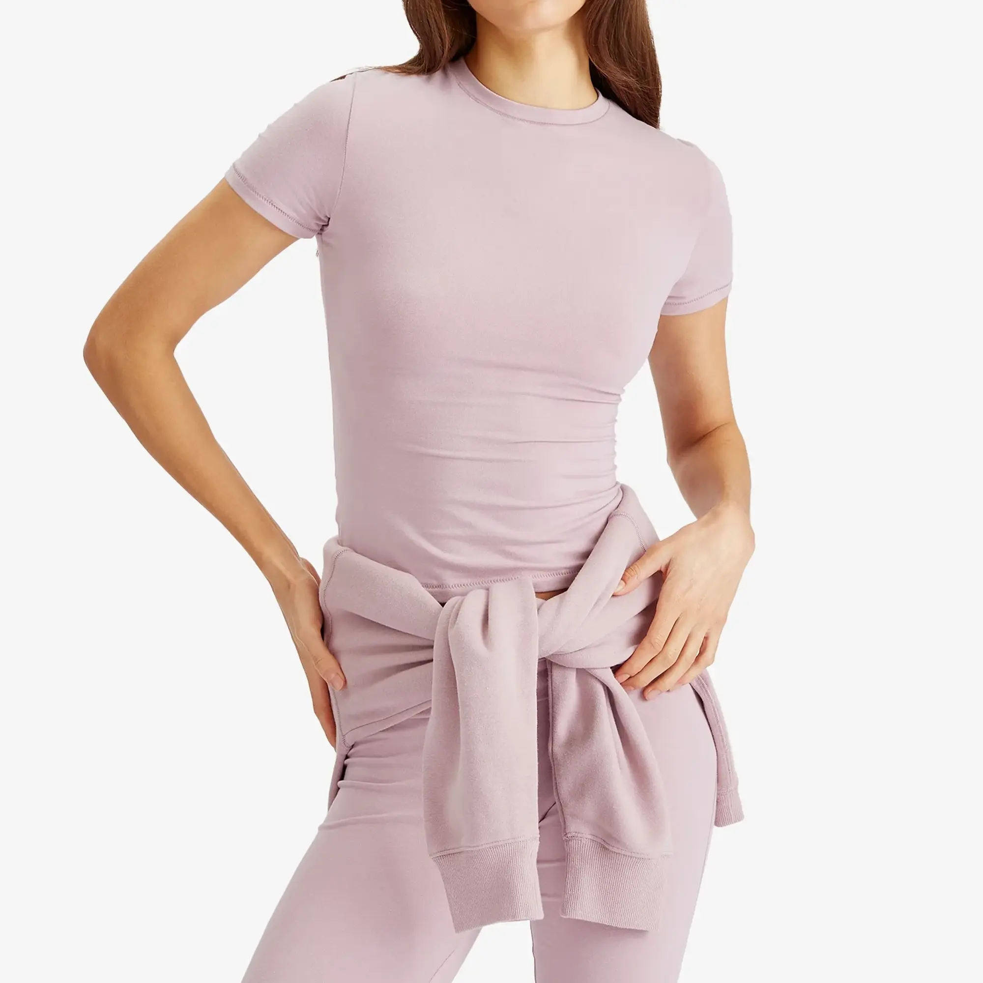 SKIMS Women's Cotton Jersey Foldover Pant Dusk