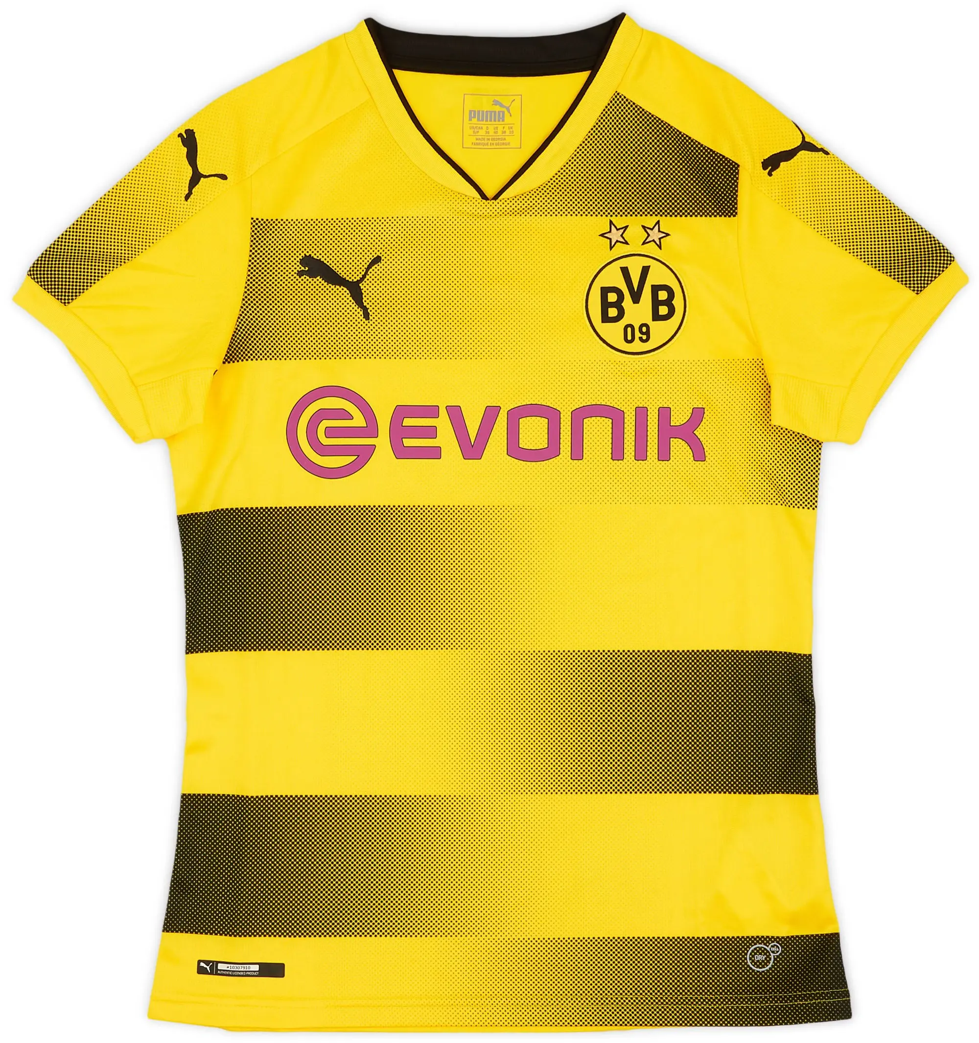 Puma 2017-18 Borussia Dortmund Home Shirt - 10/10 - (Women's S)