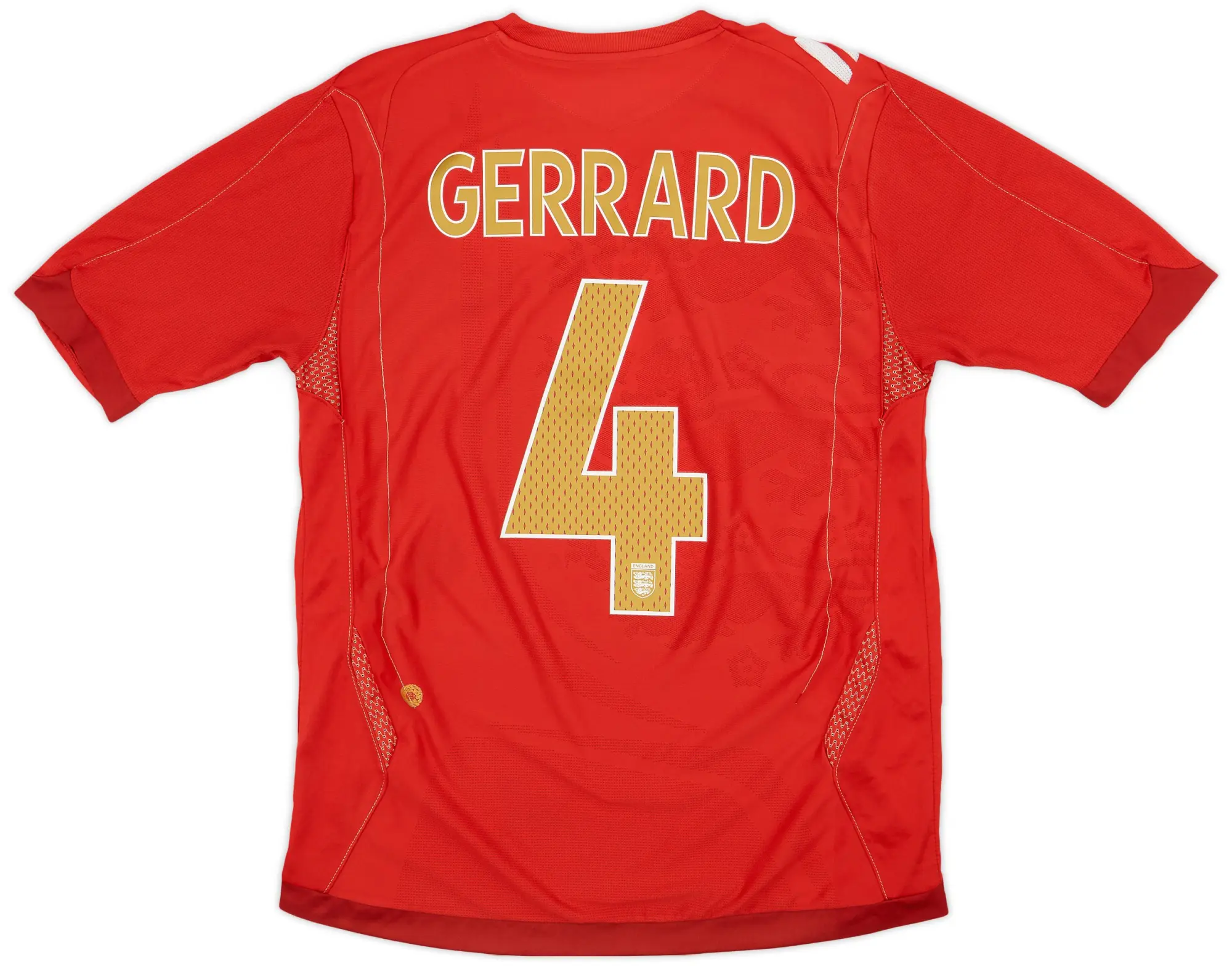Umbro 2006-08 England Away Shirt Gerrard #4 - 4/10 - (M)