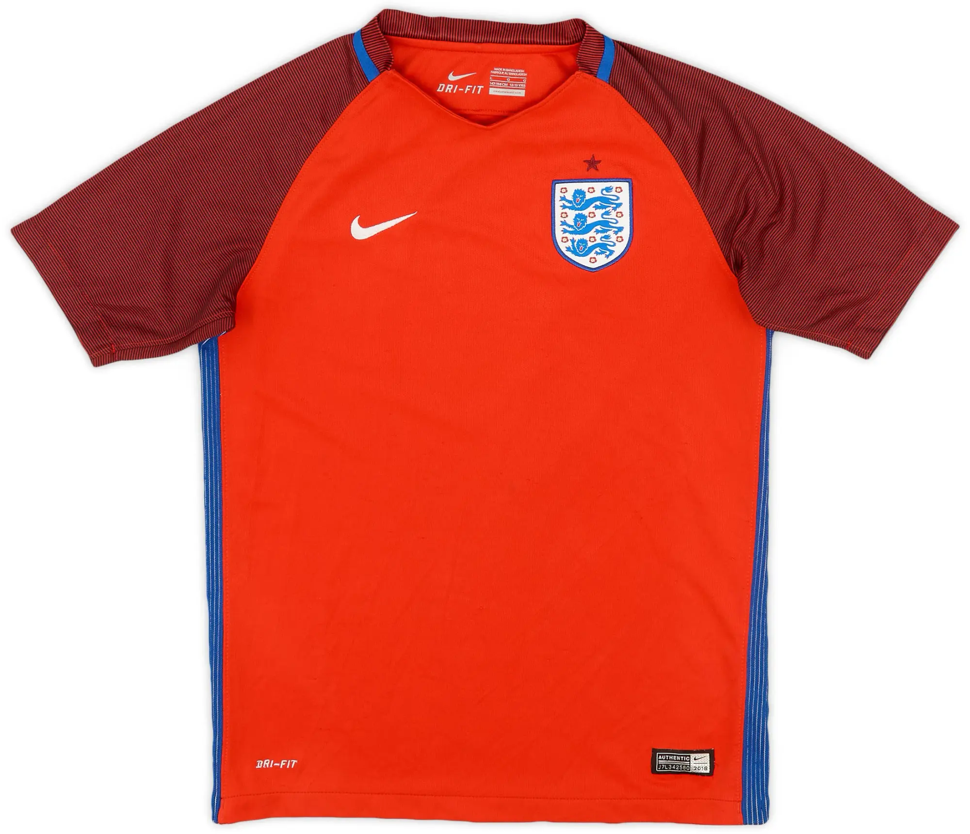 Nike 2016-17 England Away Shirt - 7/10 - (L.Boys)