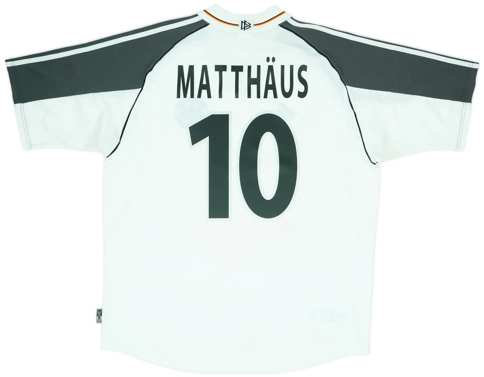 adidas 2000-02 Germany Home Shirt Matthaus #10 - 6/10 - (XL)