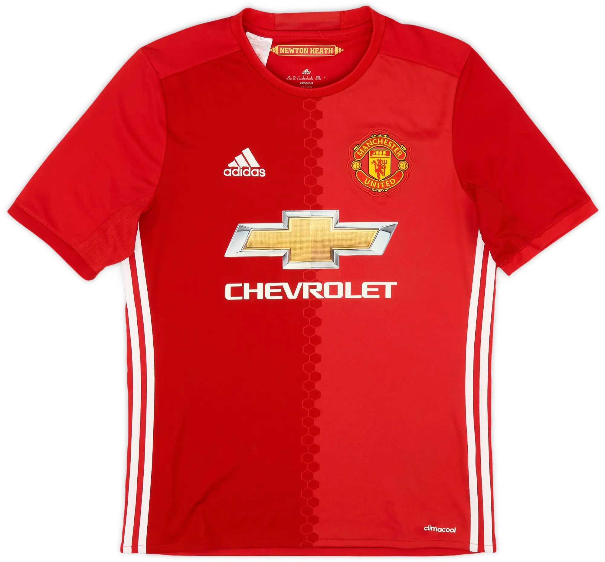 adidas 2016-17 Manchester United Home Shirt - 9/10 - (XL.Boys)