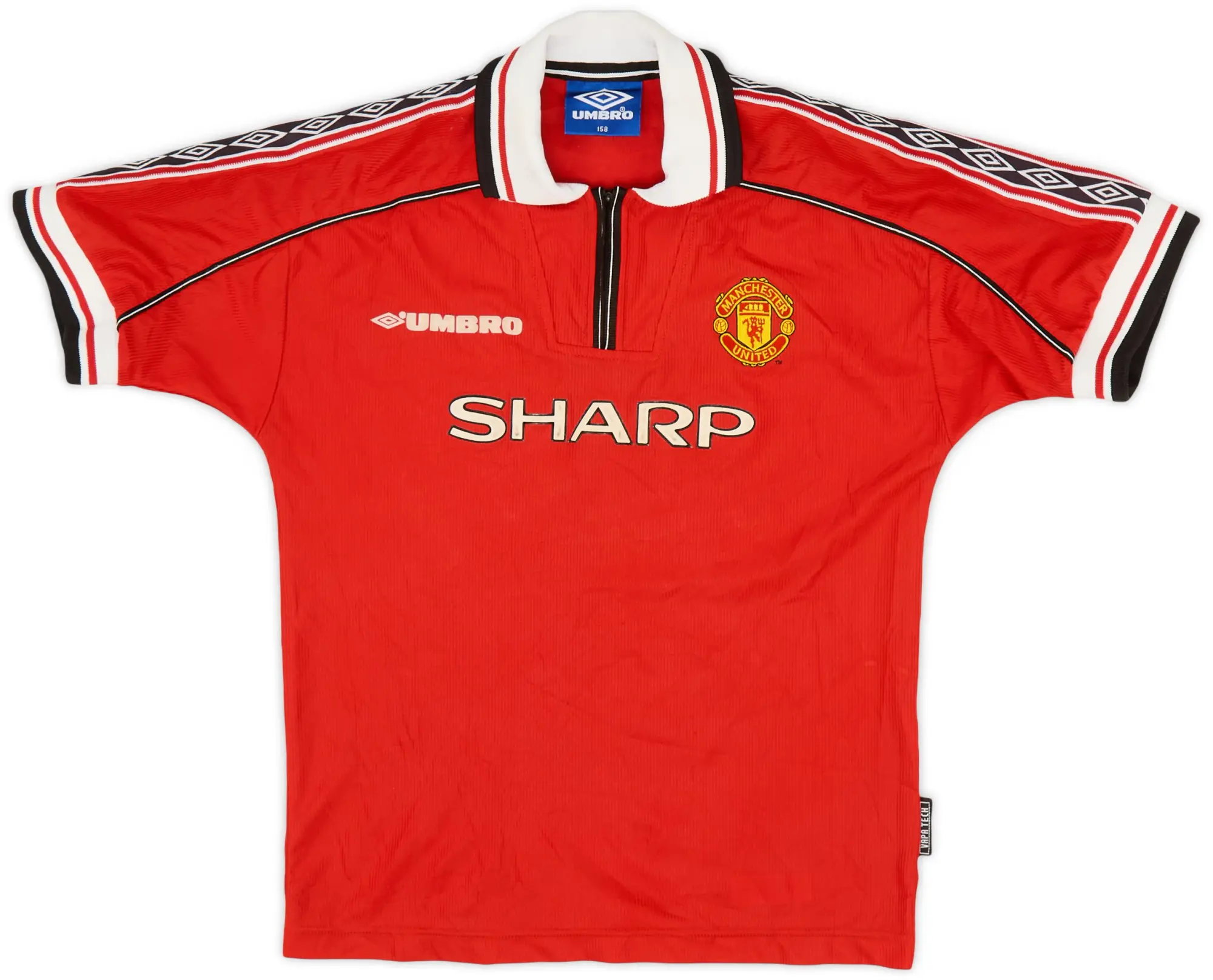 Umbro 1998-00 Manchester United Home Shirt - 6/10 - (L.Boys)