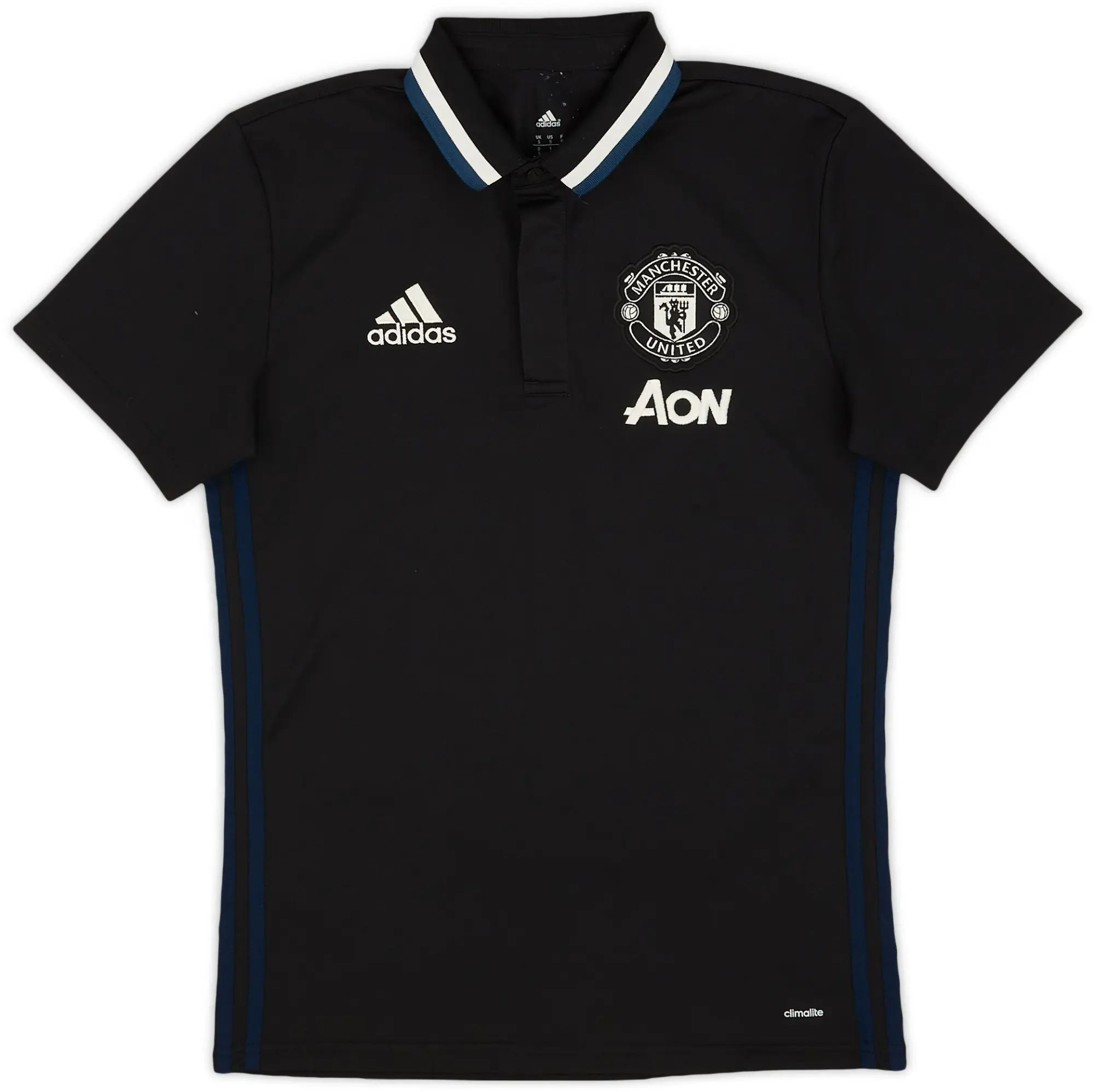 2016-17 Manchester United adidas Polo Shirt - 9/10 - (S)