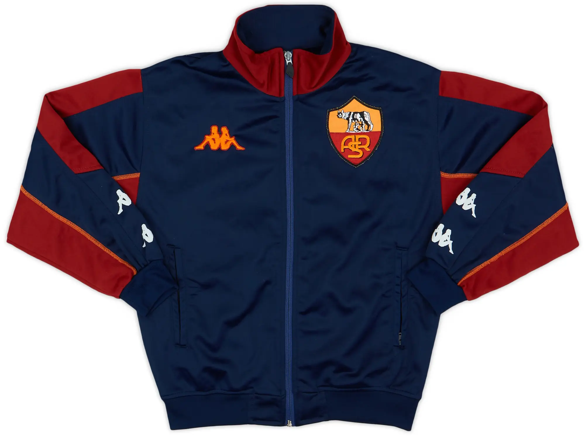 2002-03 Roma Kappa Track Jacket - 9/10 - (L.Boys)