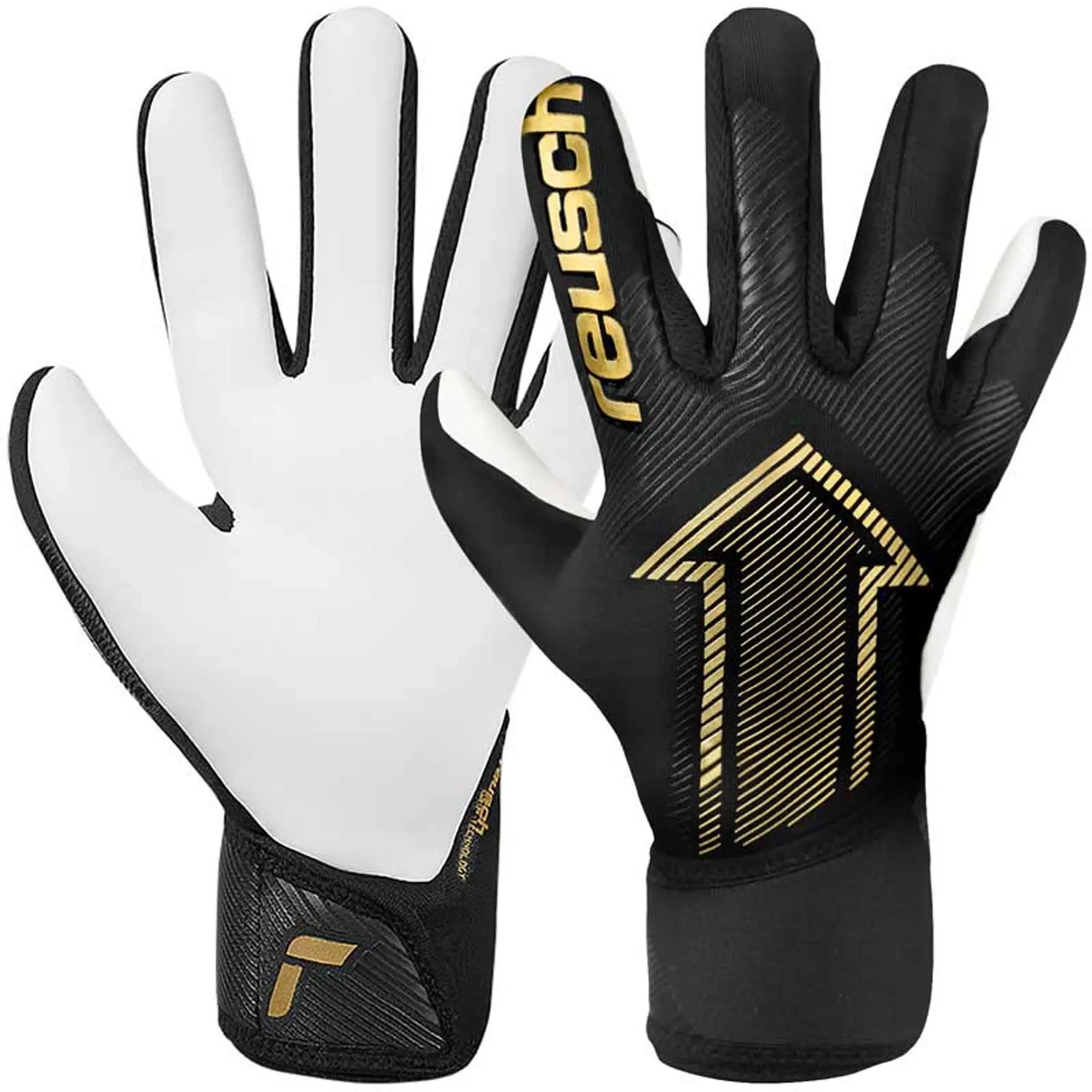 Reusch Goalkeeper Gloves Fastgrip Silver - ['Black']