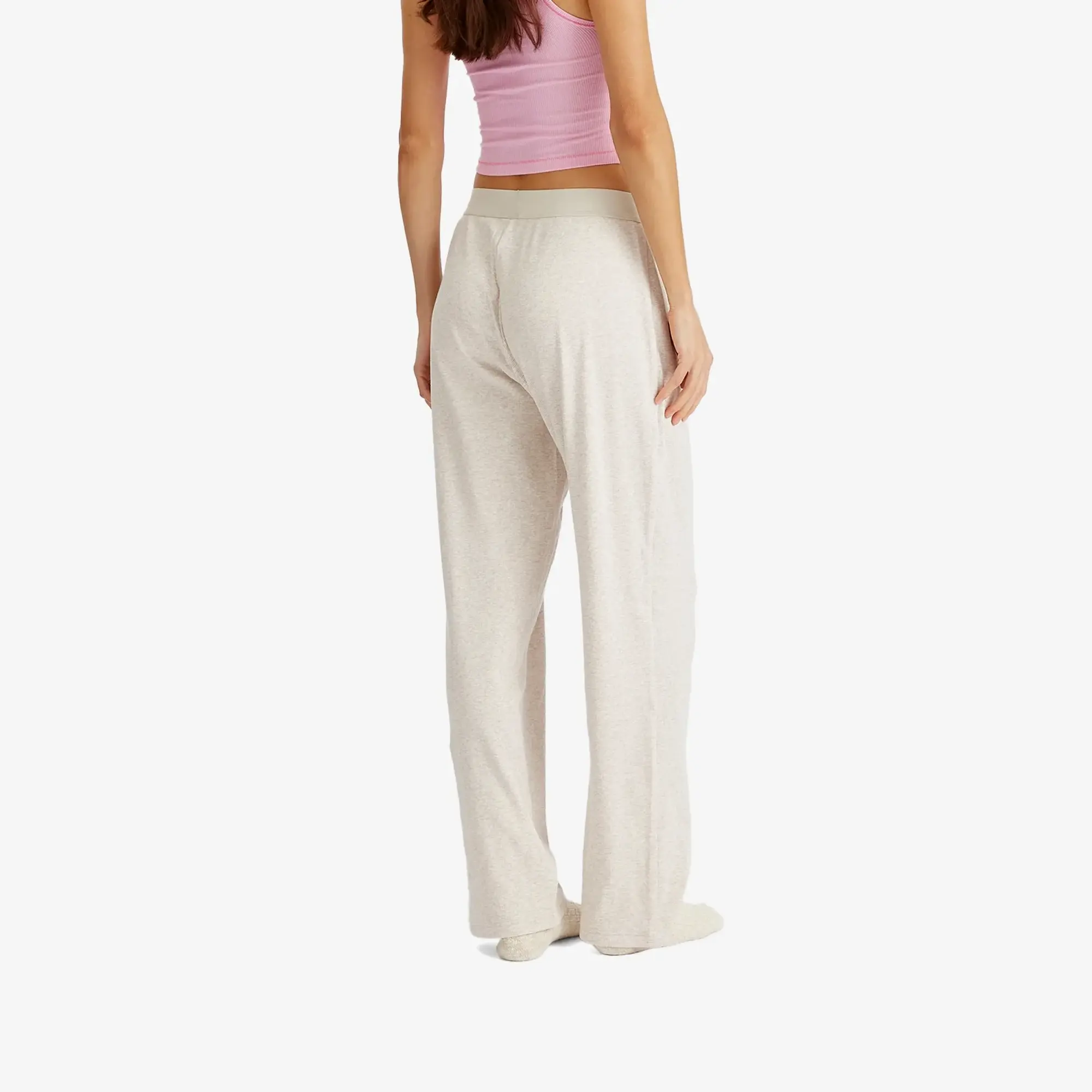 SKIMS Women's Cotton Rib Pant Oatmeal Heather
