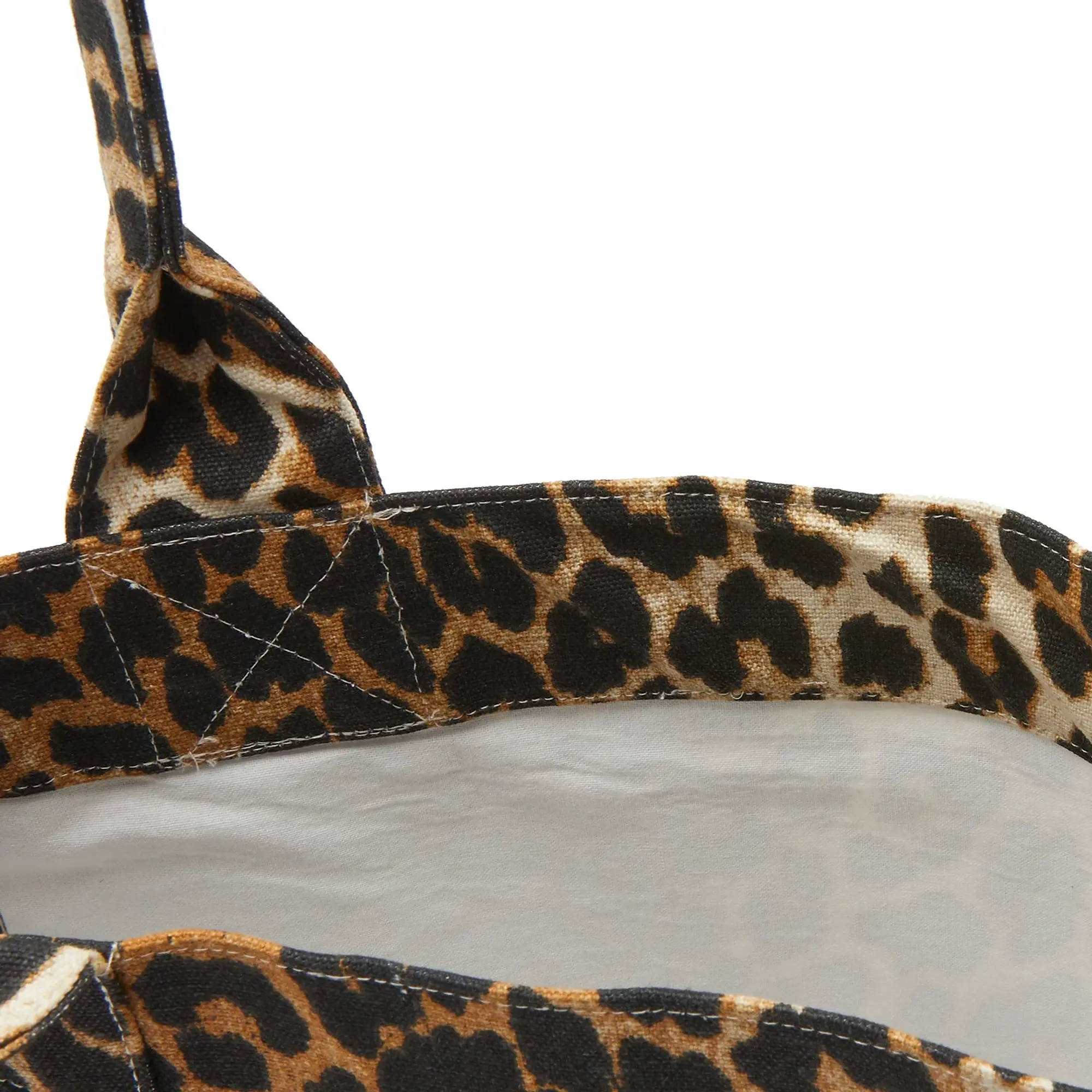 GANNI Women's Large Easy Shopper Print Leopard