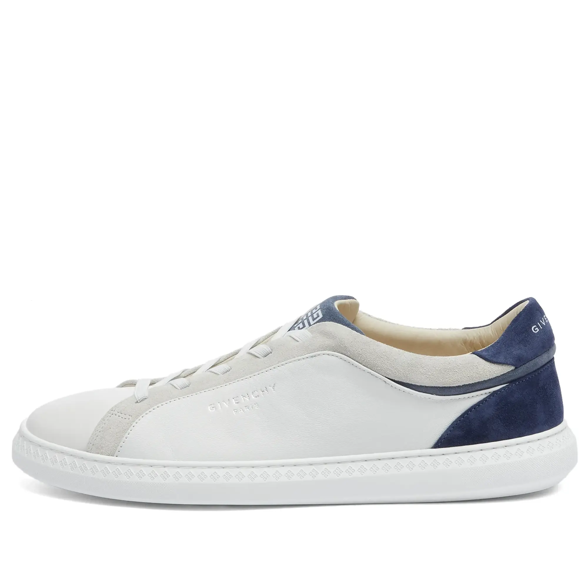 Givenchy Men's G Set Low Top Elastic Sneakers White/Blue
