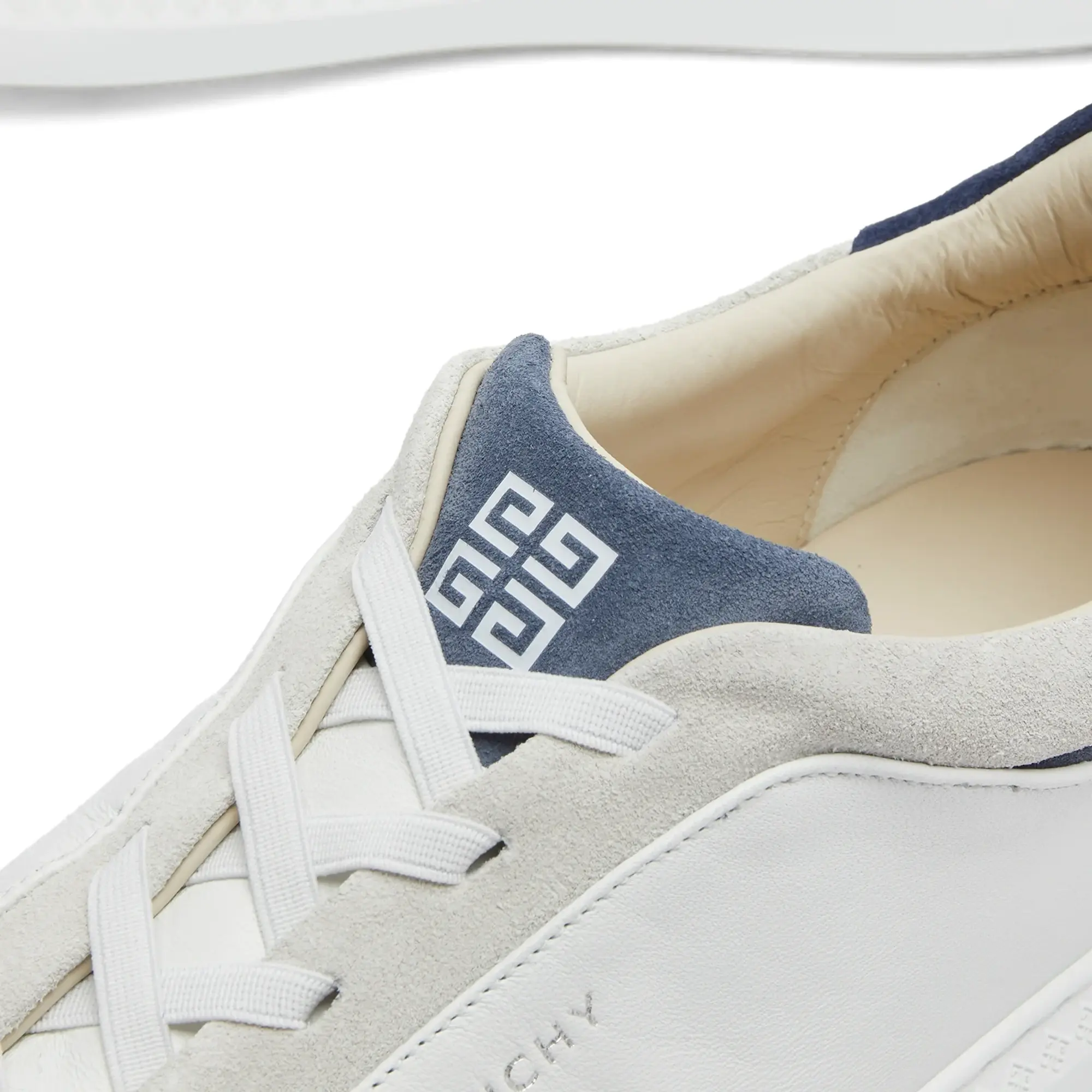 Givenchy Men's G Set Low Top Elastic Sneakers White/Blue