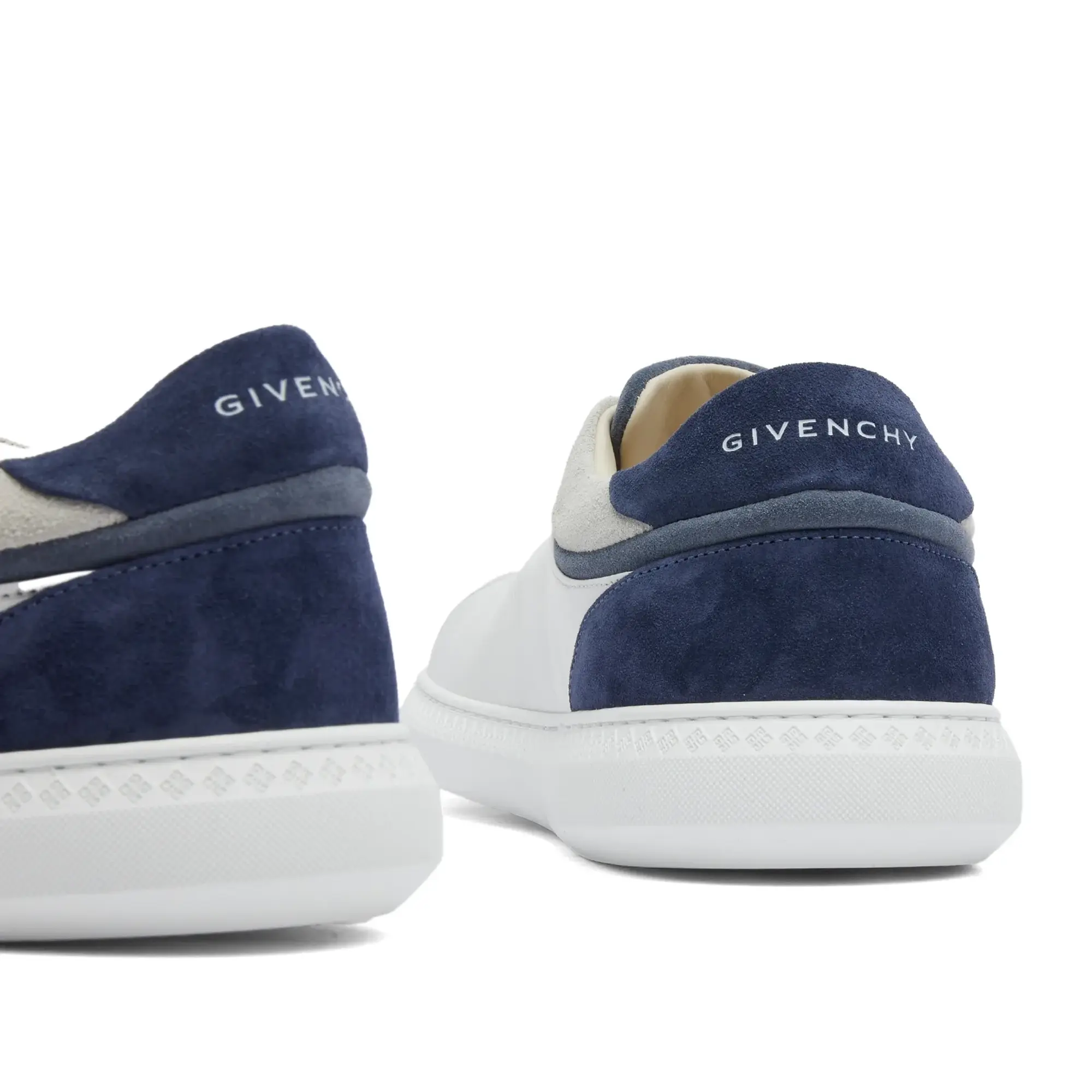 Givenchy Men's G Set Low Top Elastic Sneakers White/Blue