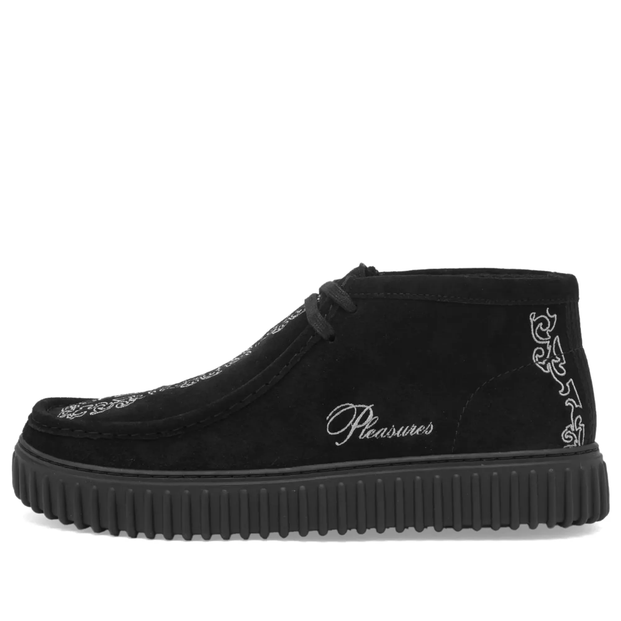 靴 Clarks PLEASURES TORHILL WOVEN Black Sde Clarks Originals Men's Clarks Originals Men's x Pleasures TorHill