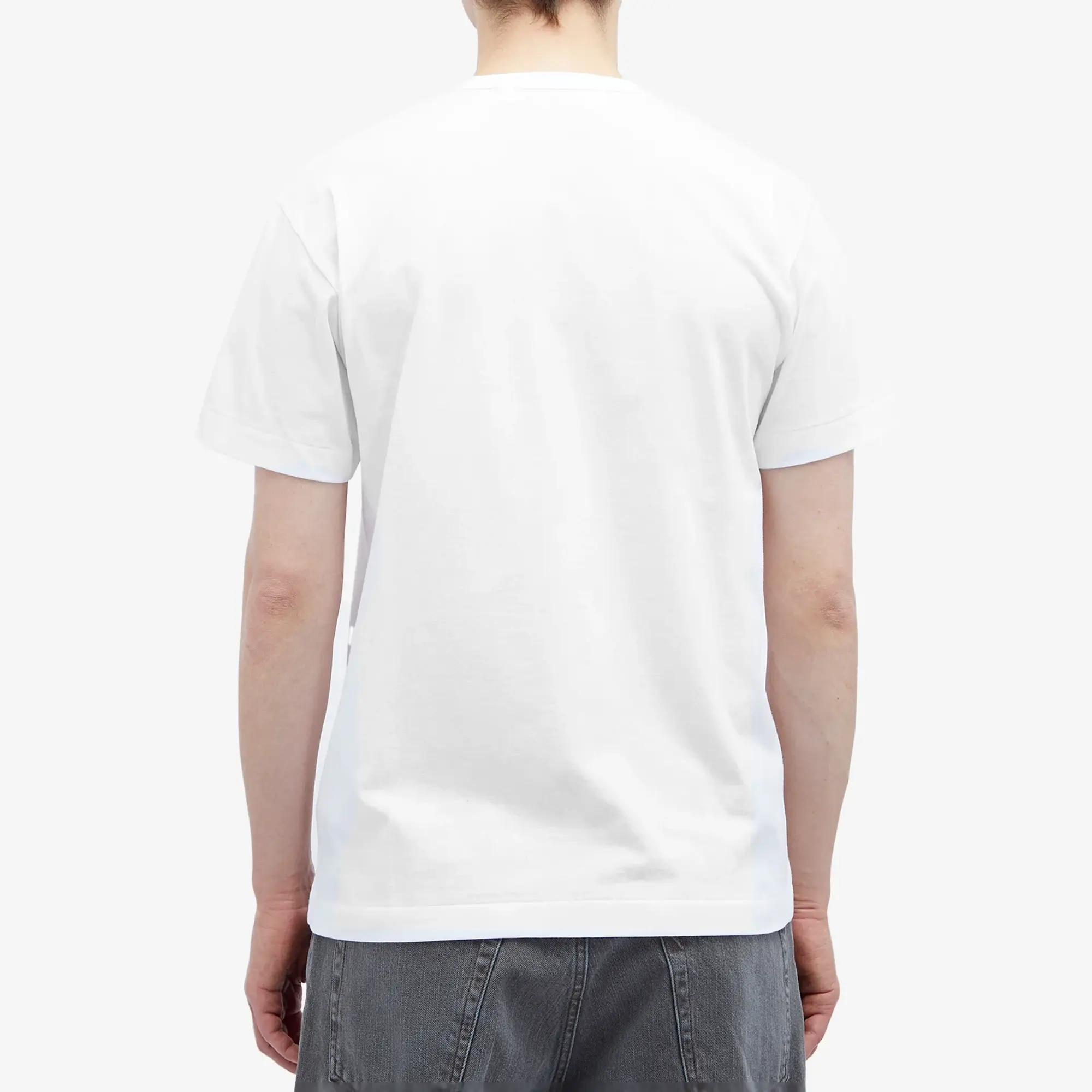 Comme des Garçons Play Men's Oversized Heart T-Shirt White